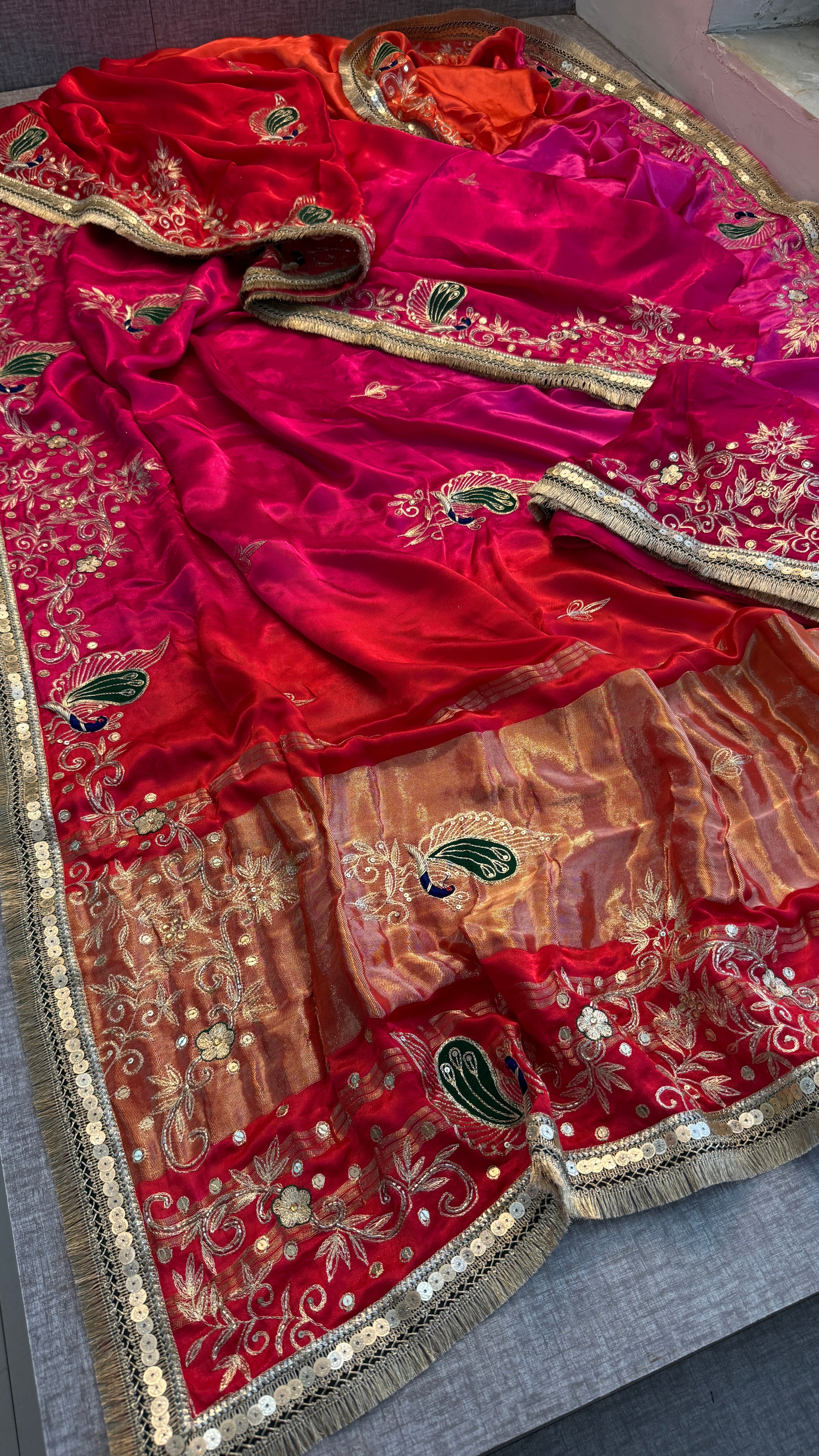 Pure Gajji Silk saree