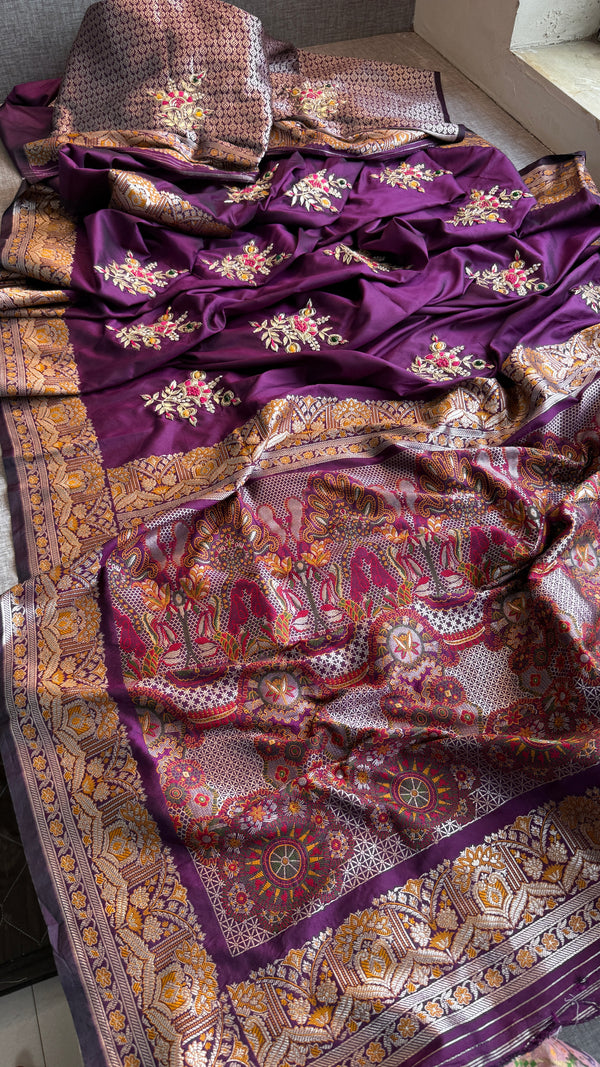 Pure Soft Munga silk Banarasi Saree