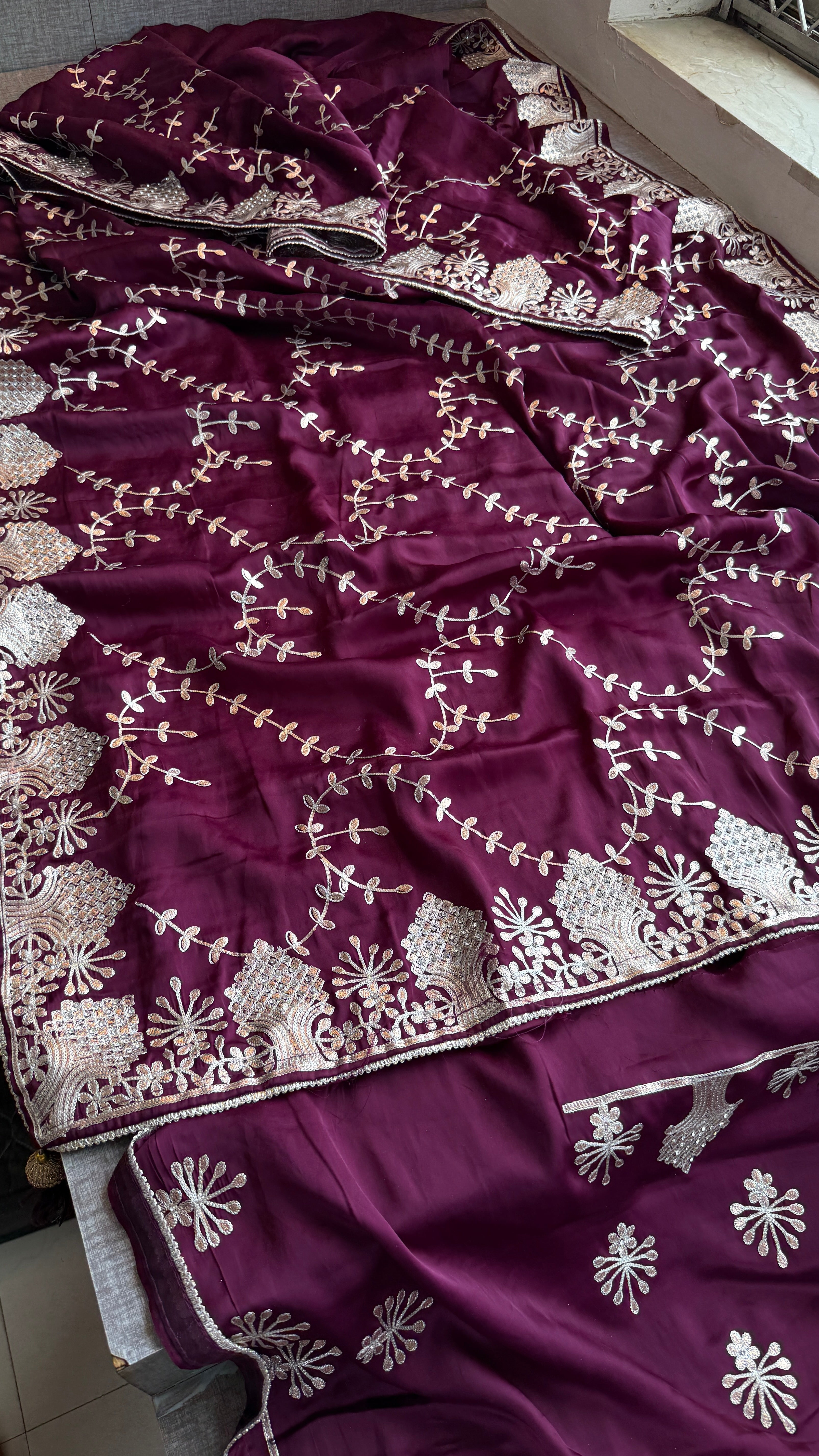 Pure Satin Silk Saree