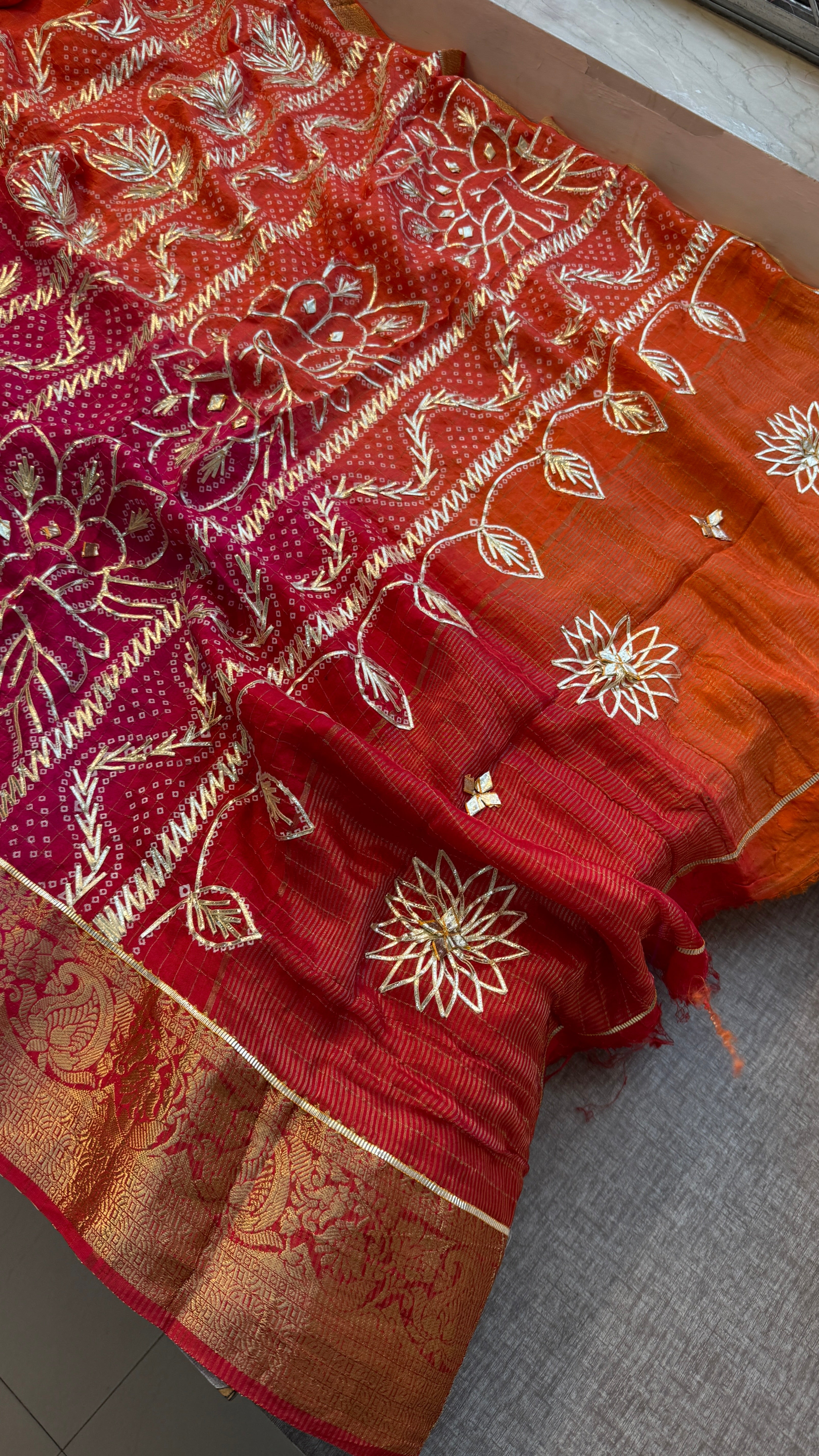 Pure Munga Silk Checks Banarasi Weaving