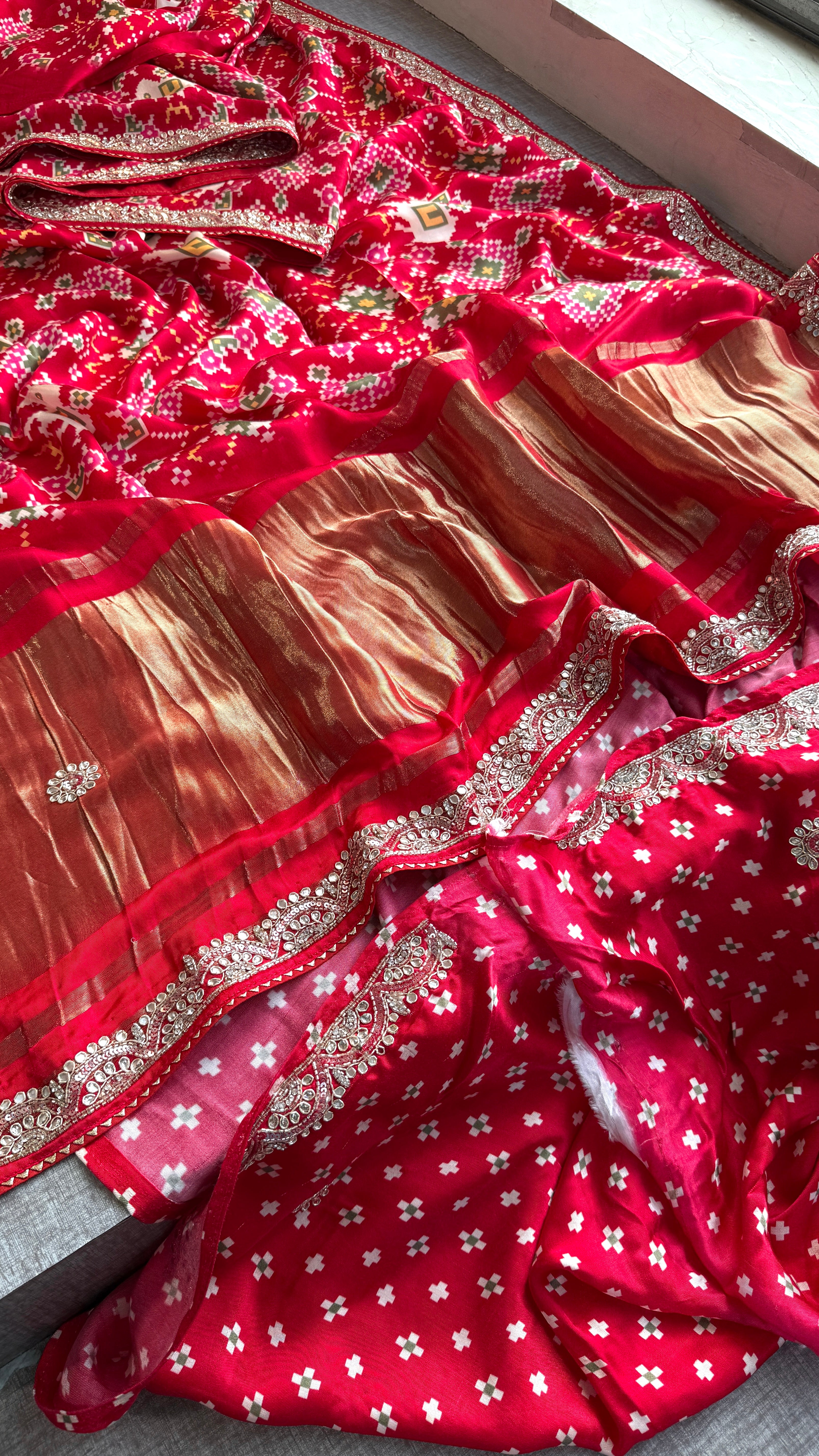 Pure patola silk Saree with elephant motif