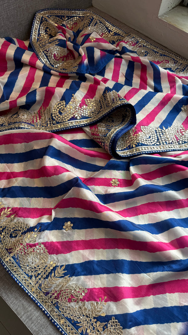 Pure Munga Crepe Silk Leheriya