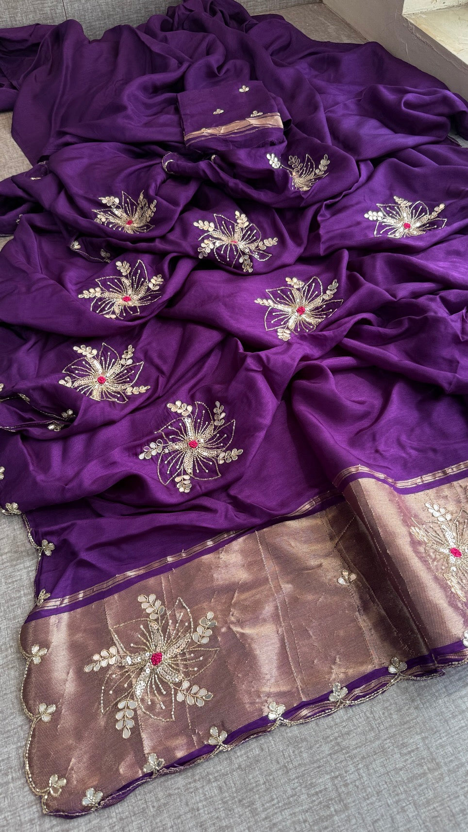 Pure munga silk Saree