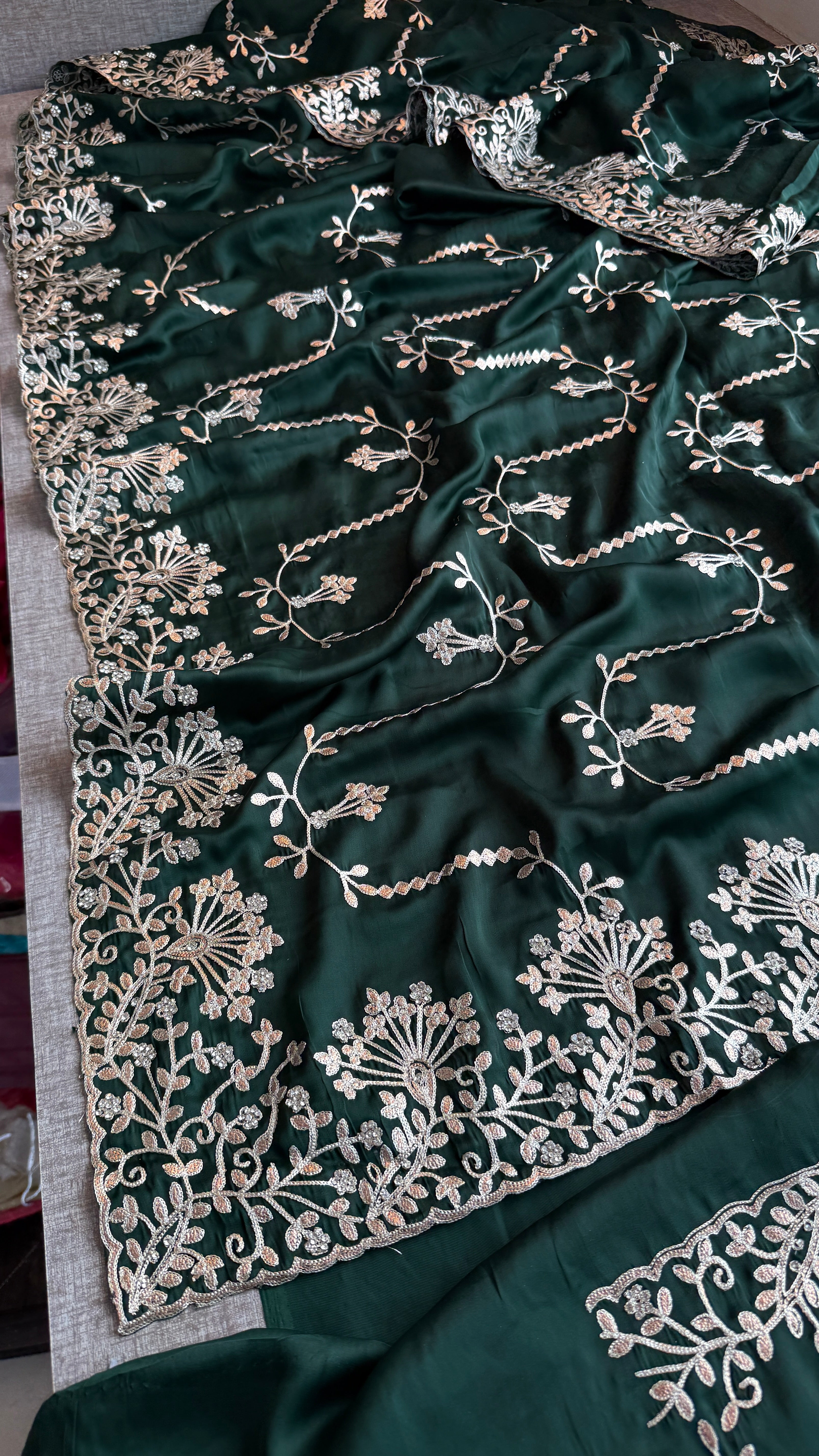 Pure Satin Silk Saree