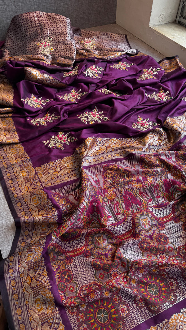 Pure Soft Munga silk Banarasi Saree