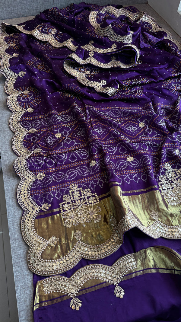 Modal Gajji Satin Silk