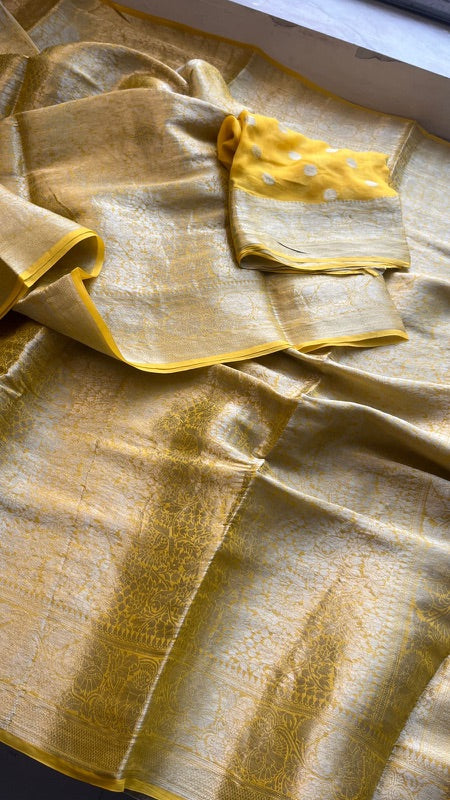 Khaddi Georgette Banarasi Saree with Zari Weaving | Soft Lightweight & Easy Drape | Elegant Saree