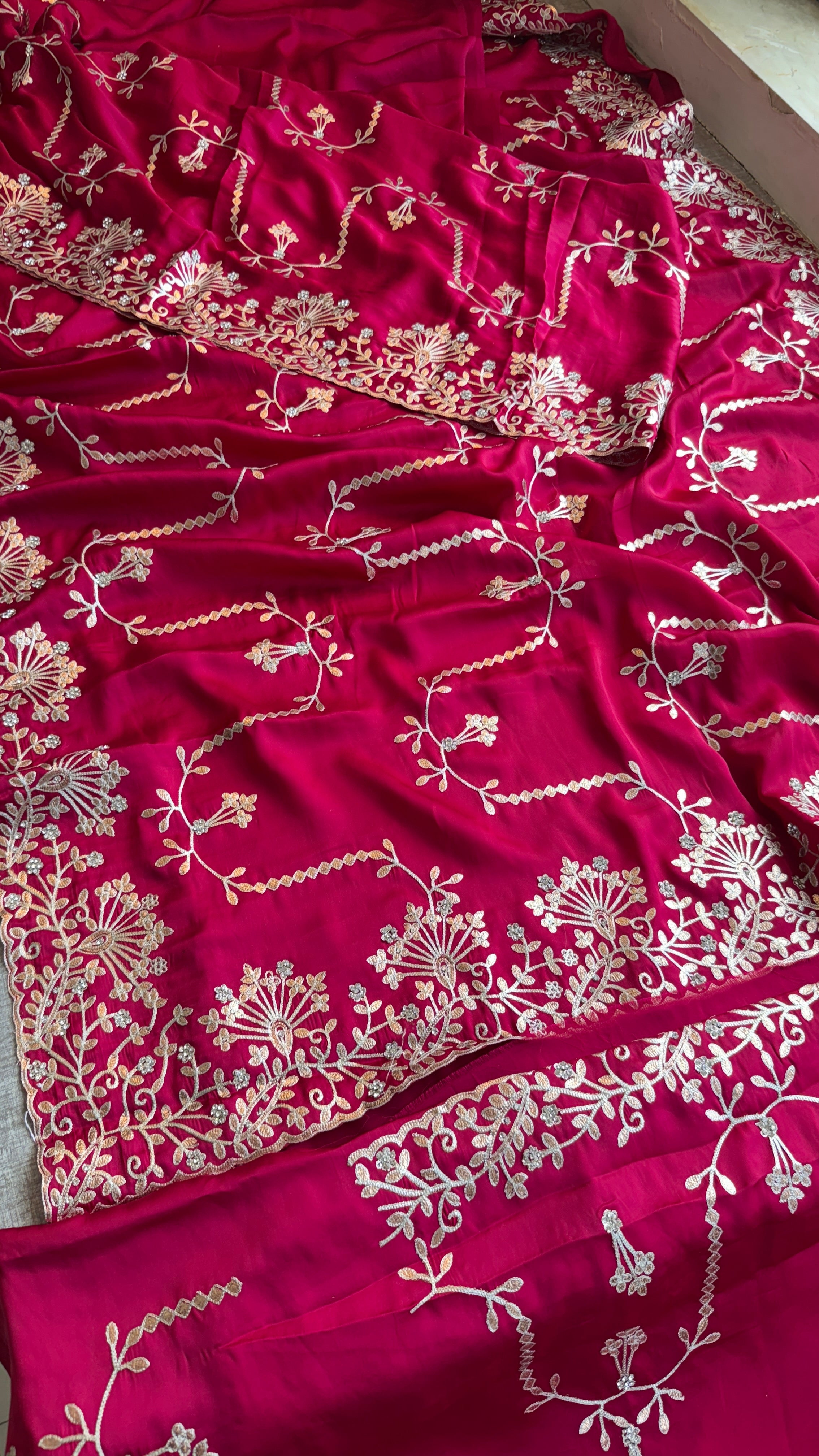Pure Satin Silk Saree