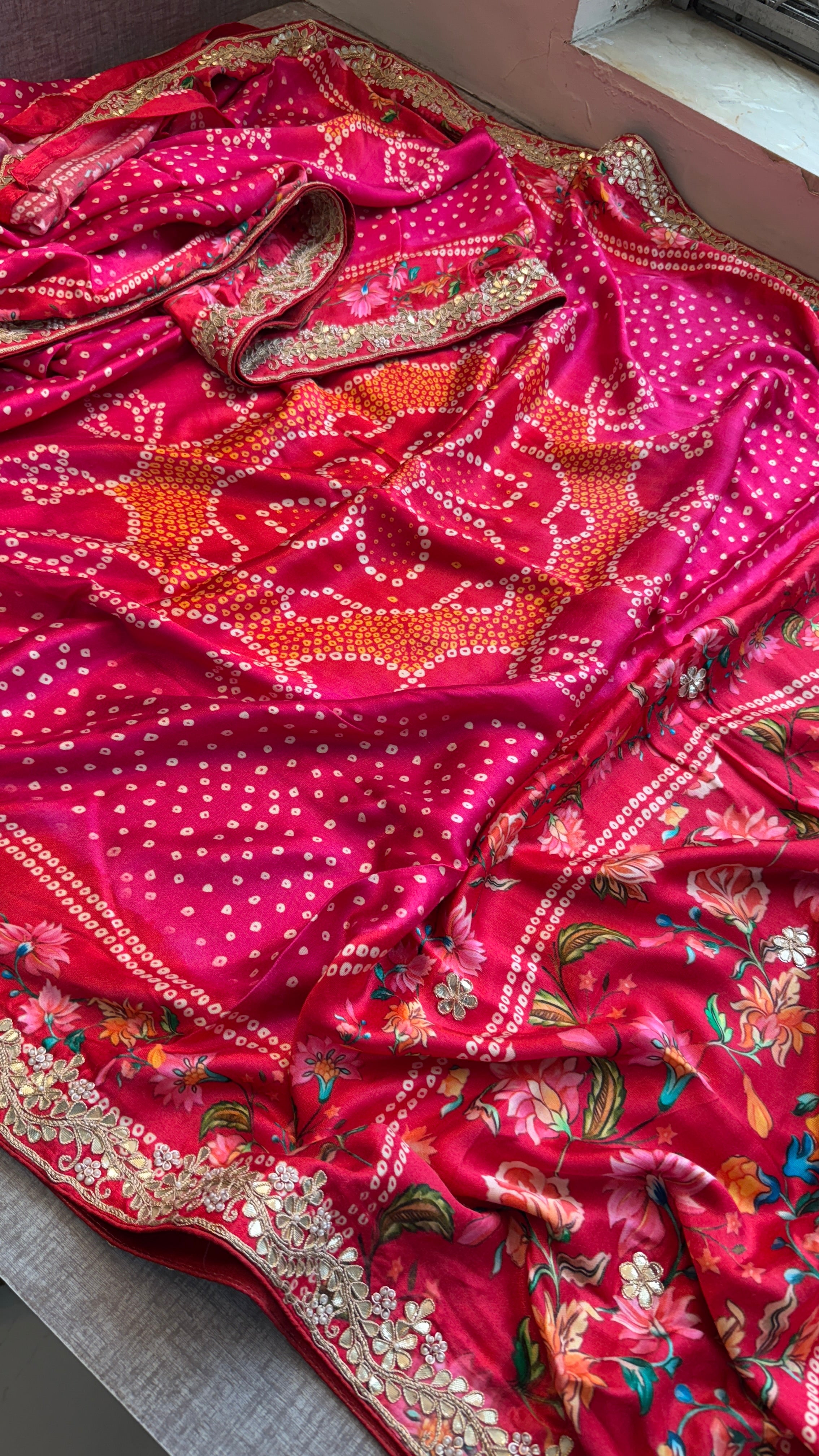 Pure Gajji silk Banarasi Weaving