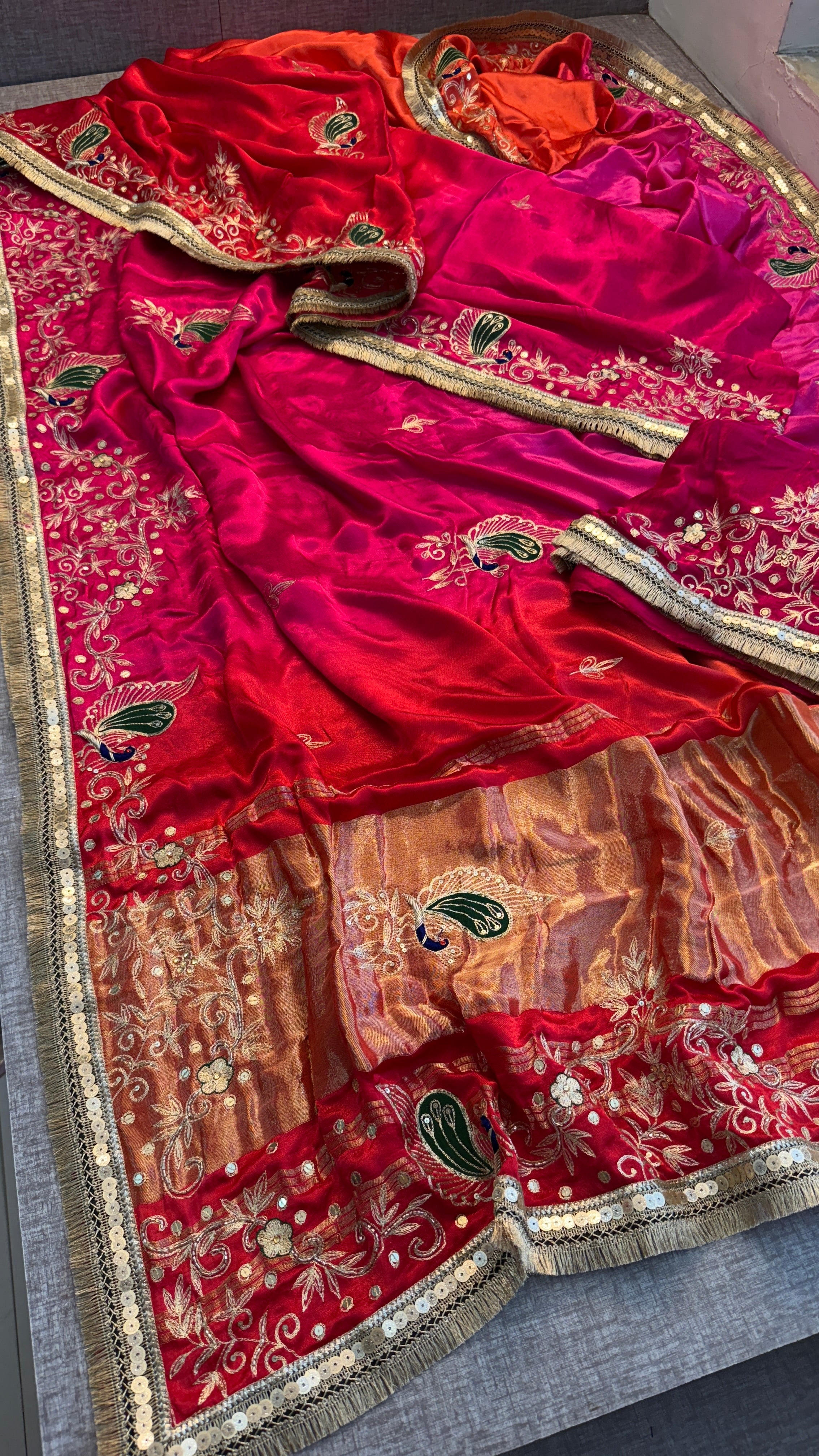 Pure Gajji Silk saree