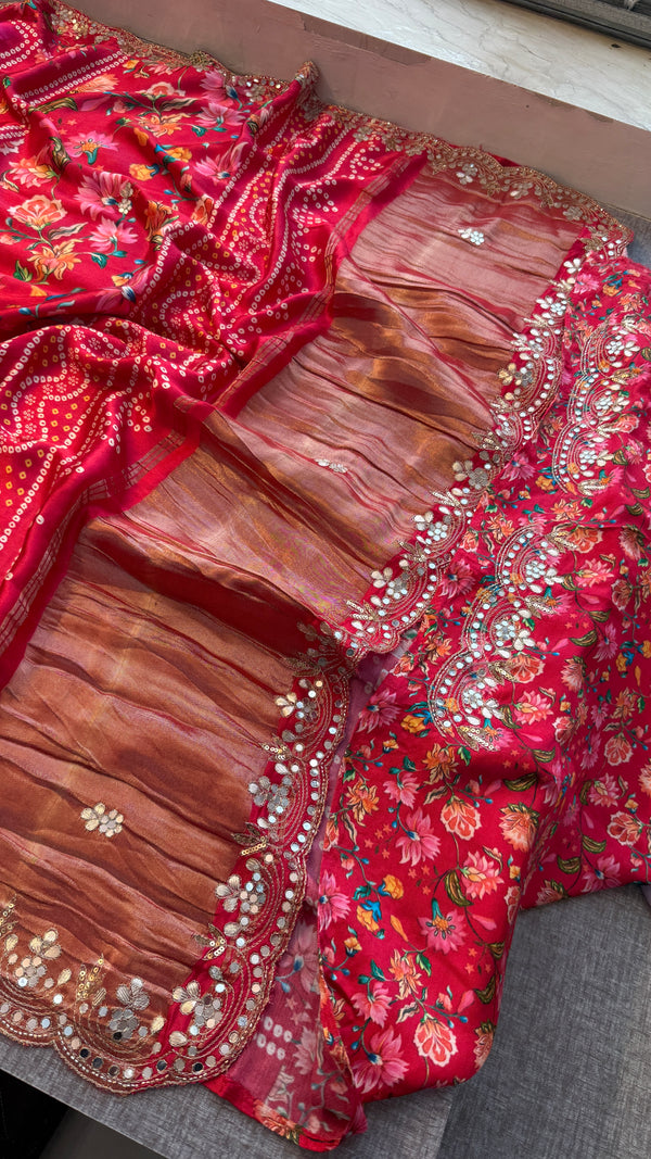 Pure Gajji Silk Handwoven Saree