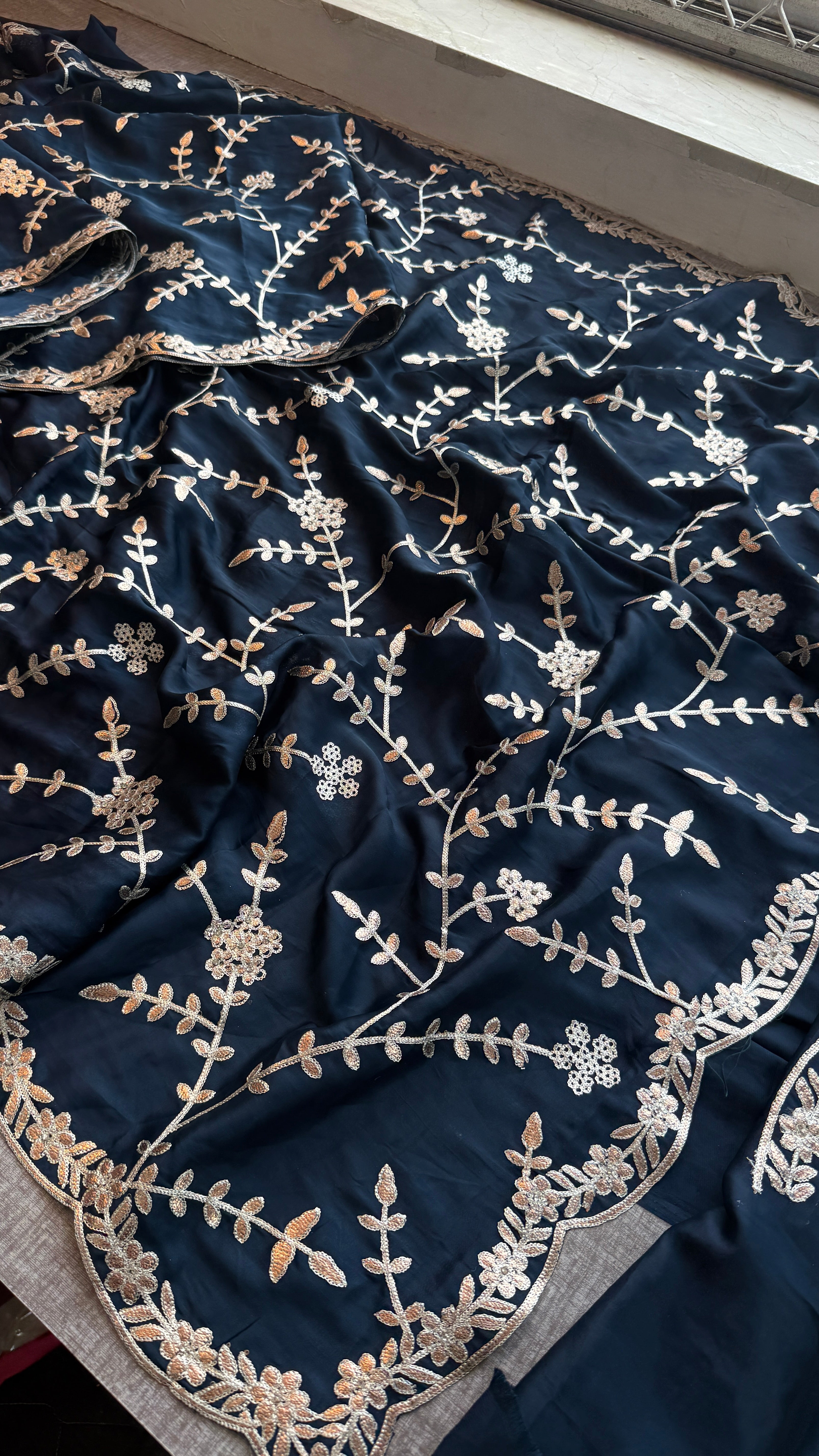 Pure Satin Silk Saree