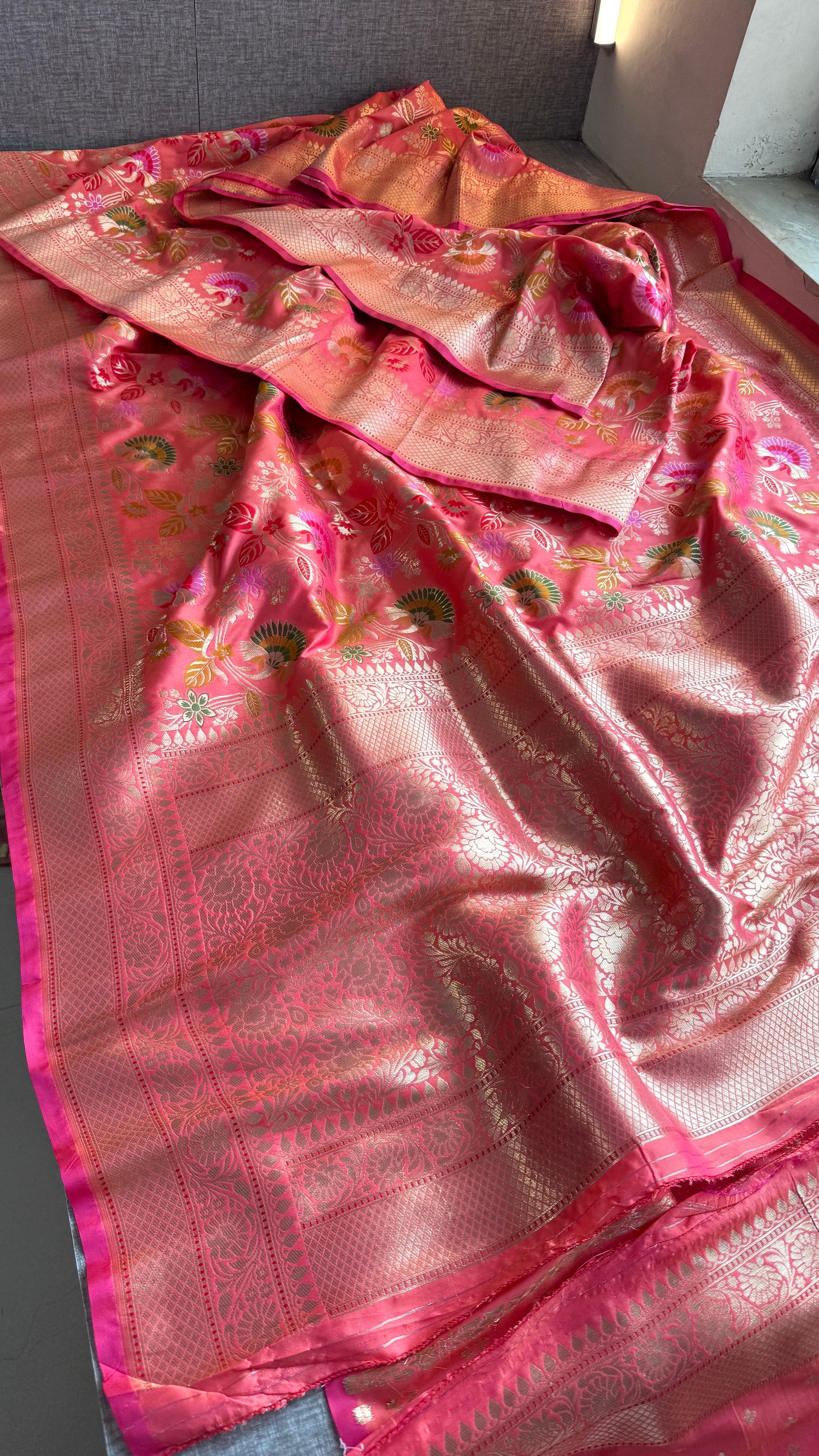 Soft Munga Silk Meena Banarasi Weaving Saree – Classic Royal Banarasi Elegance