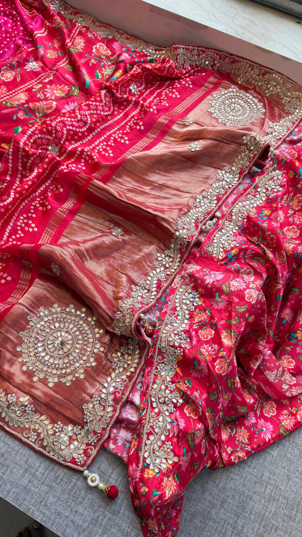 Pure Gajji silk Banarasi Weaving