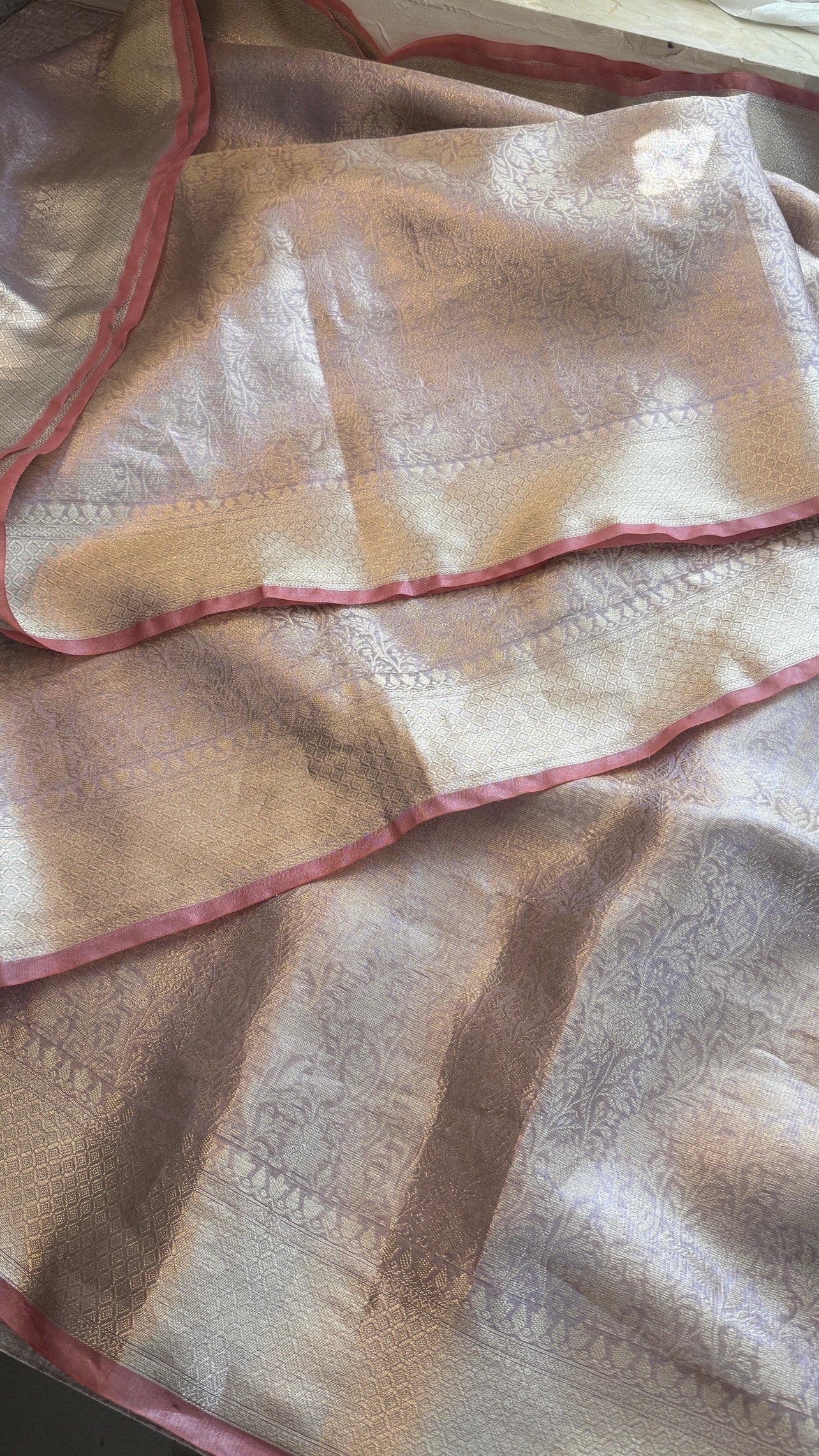 Banarasi Tissue Saree With Heavy work over Pallu