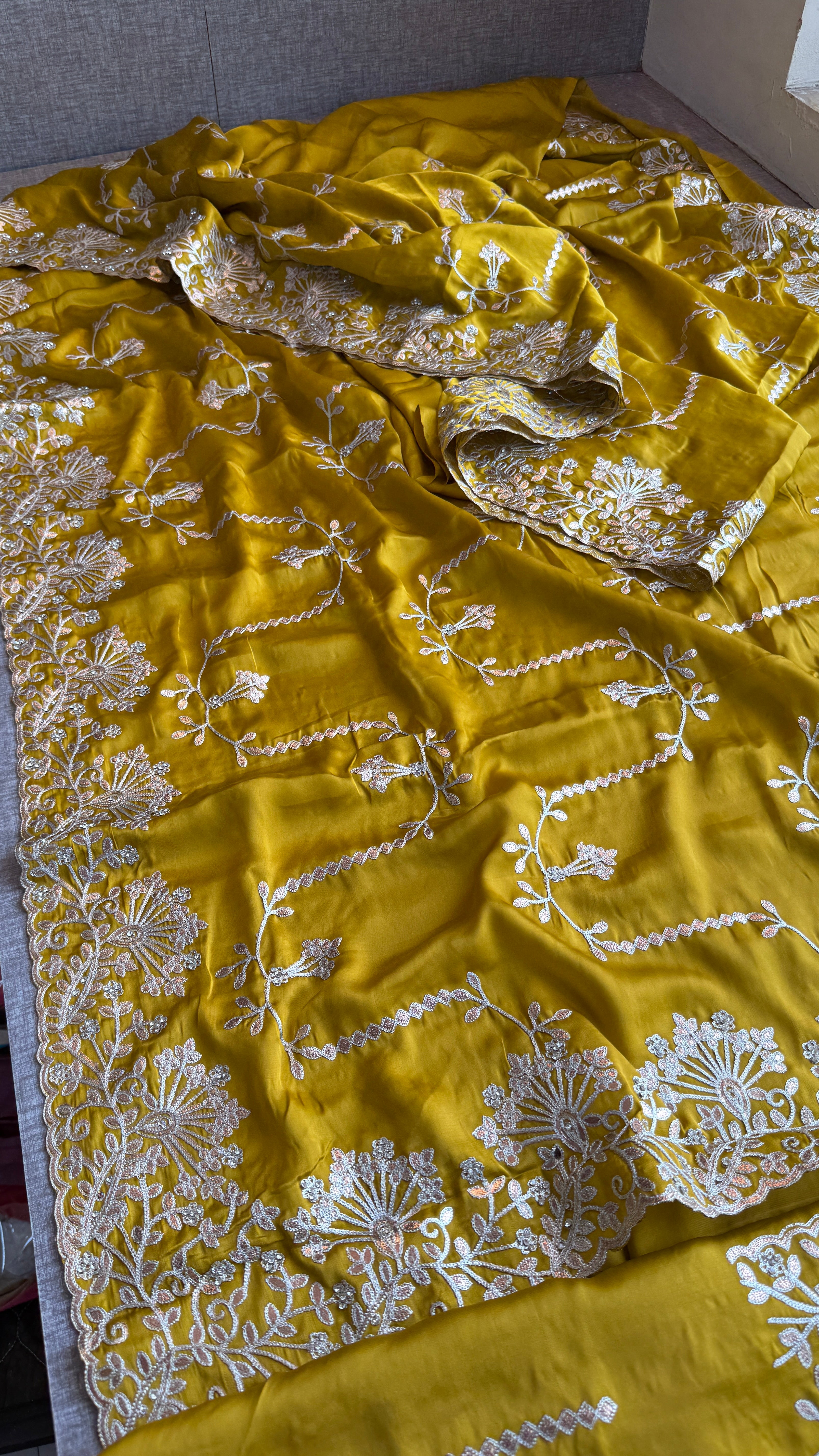 Pure Satin Silk Saree