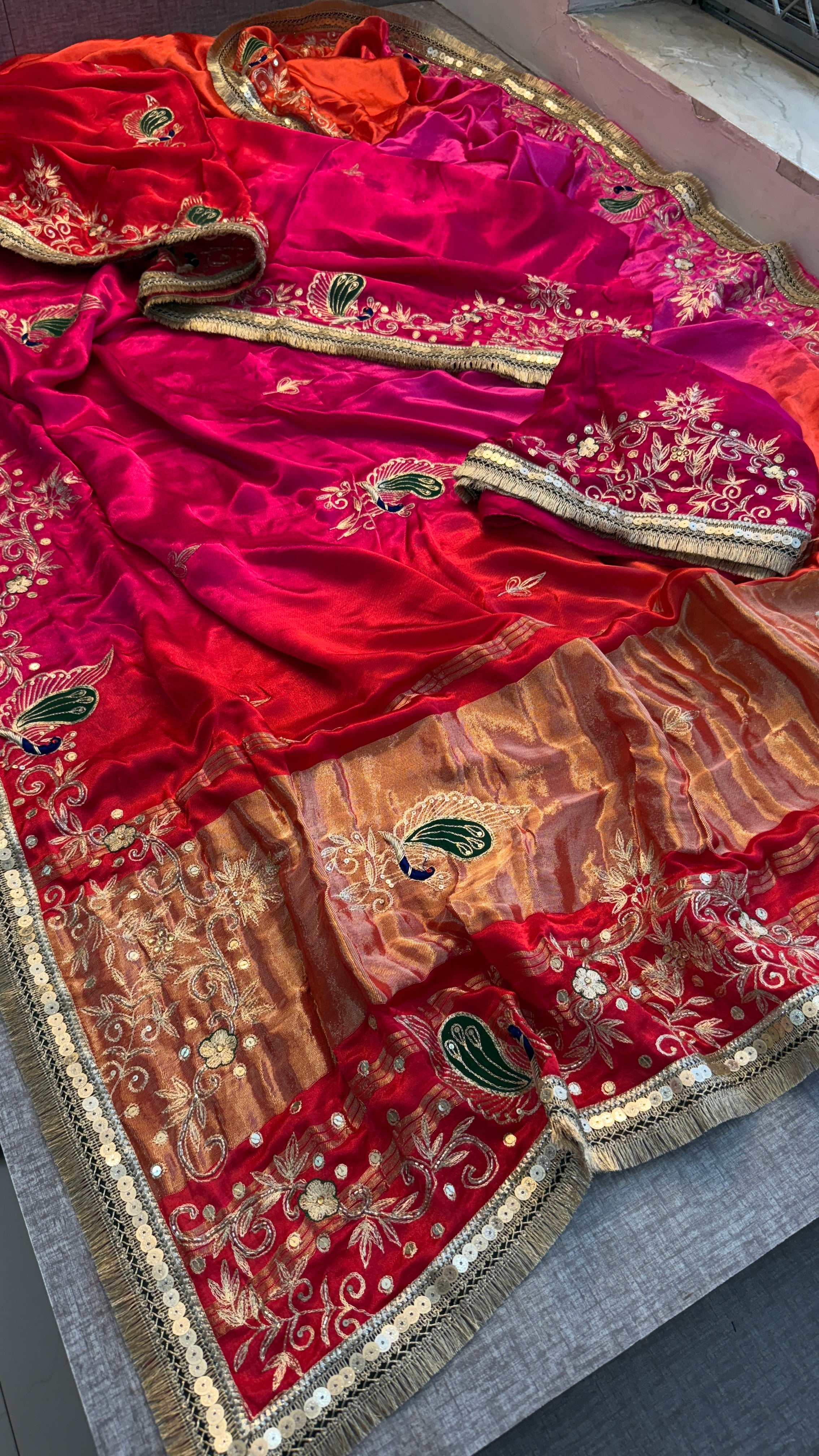 Pure Gajji Silk saree