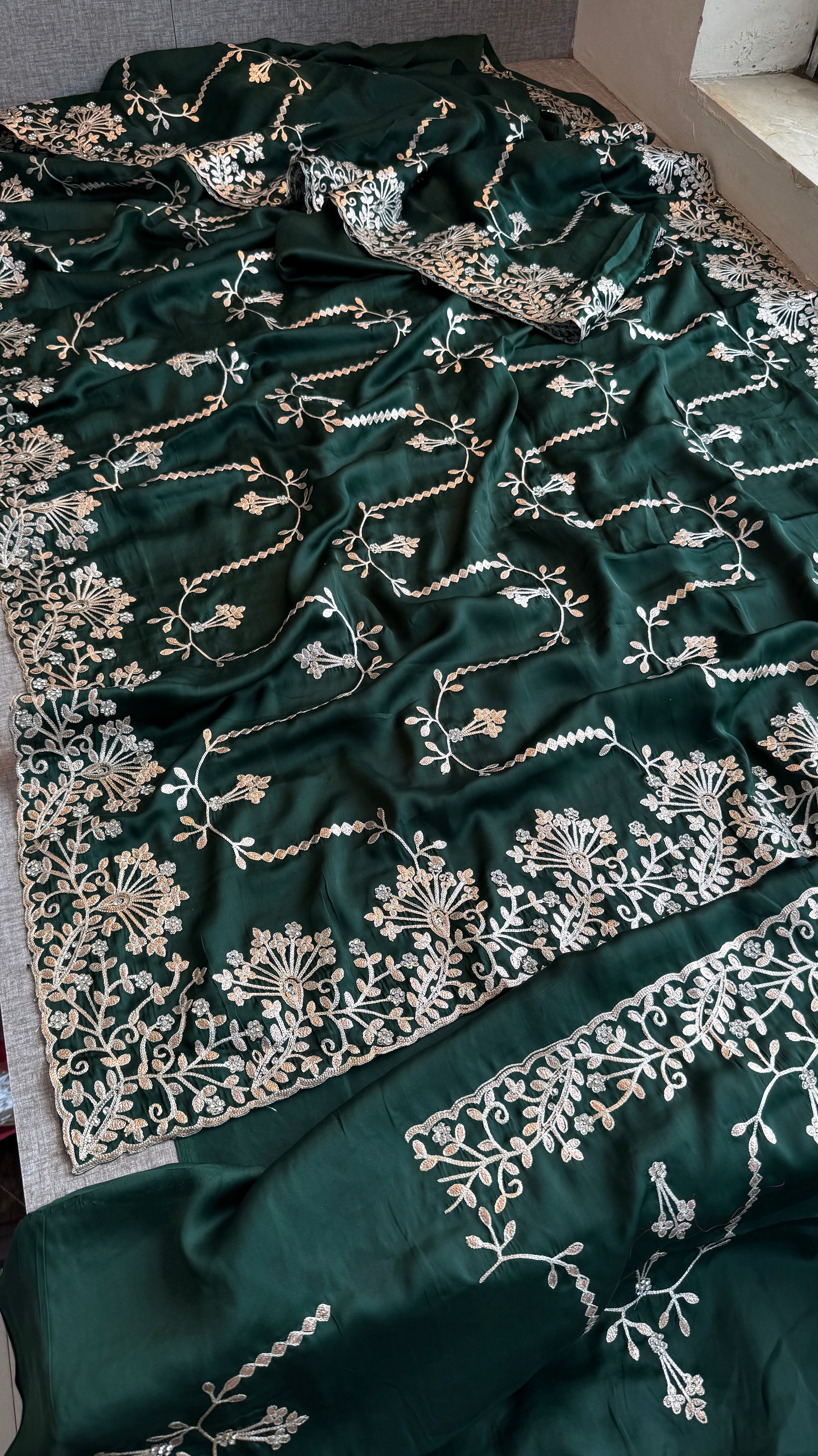 Pure Satin Silk Saree