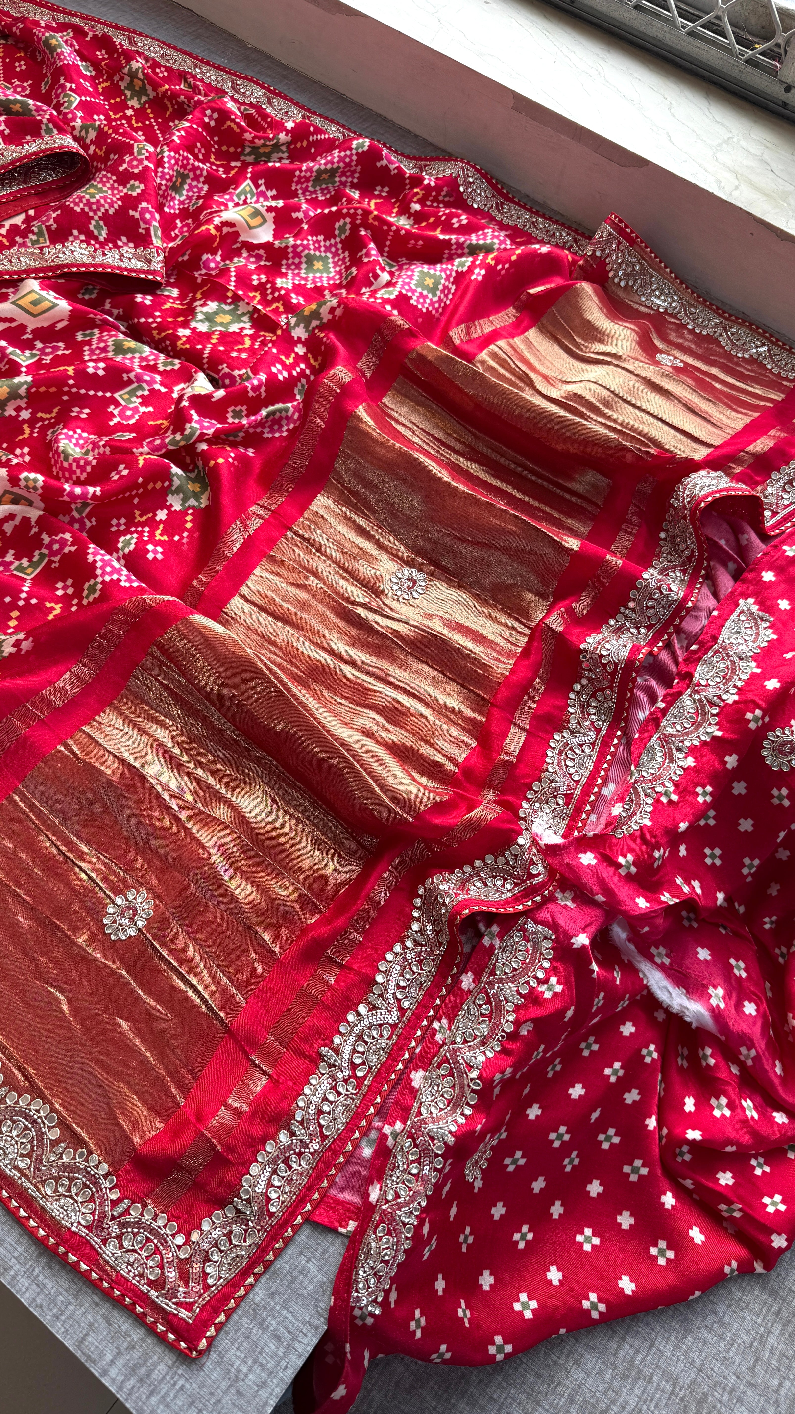 Pure patola silk Saree with elephant motif