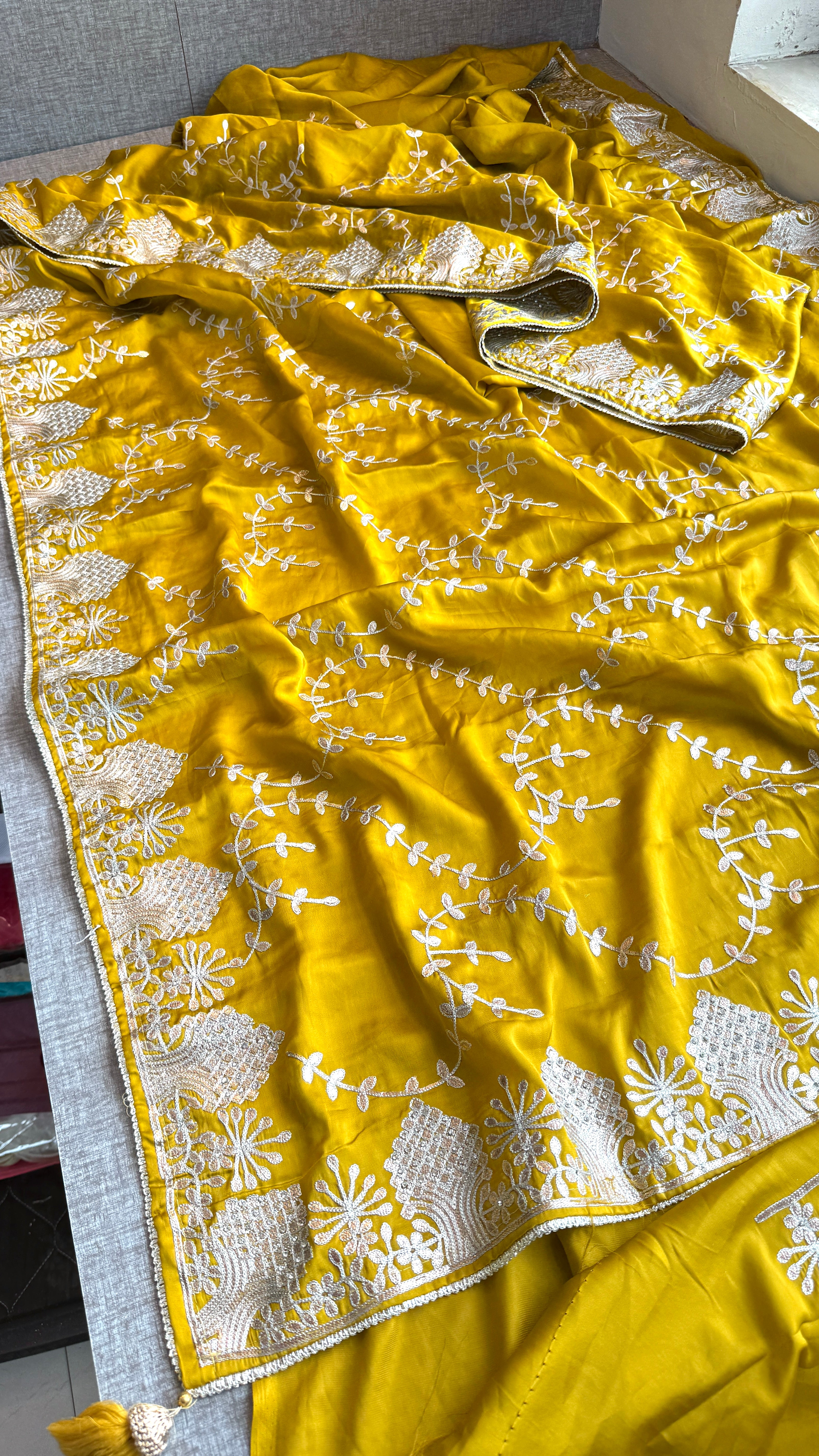 Pure Satin Silk Saree