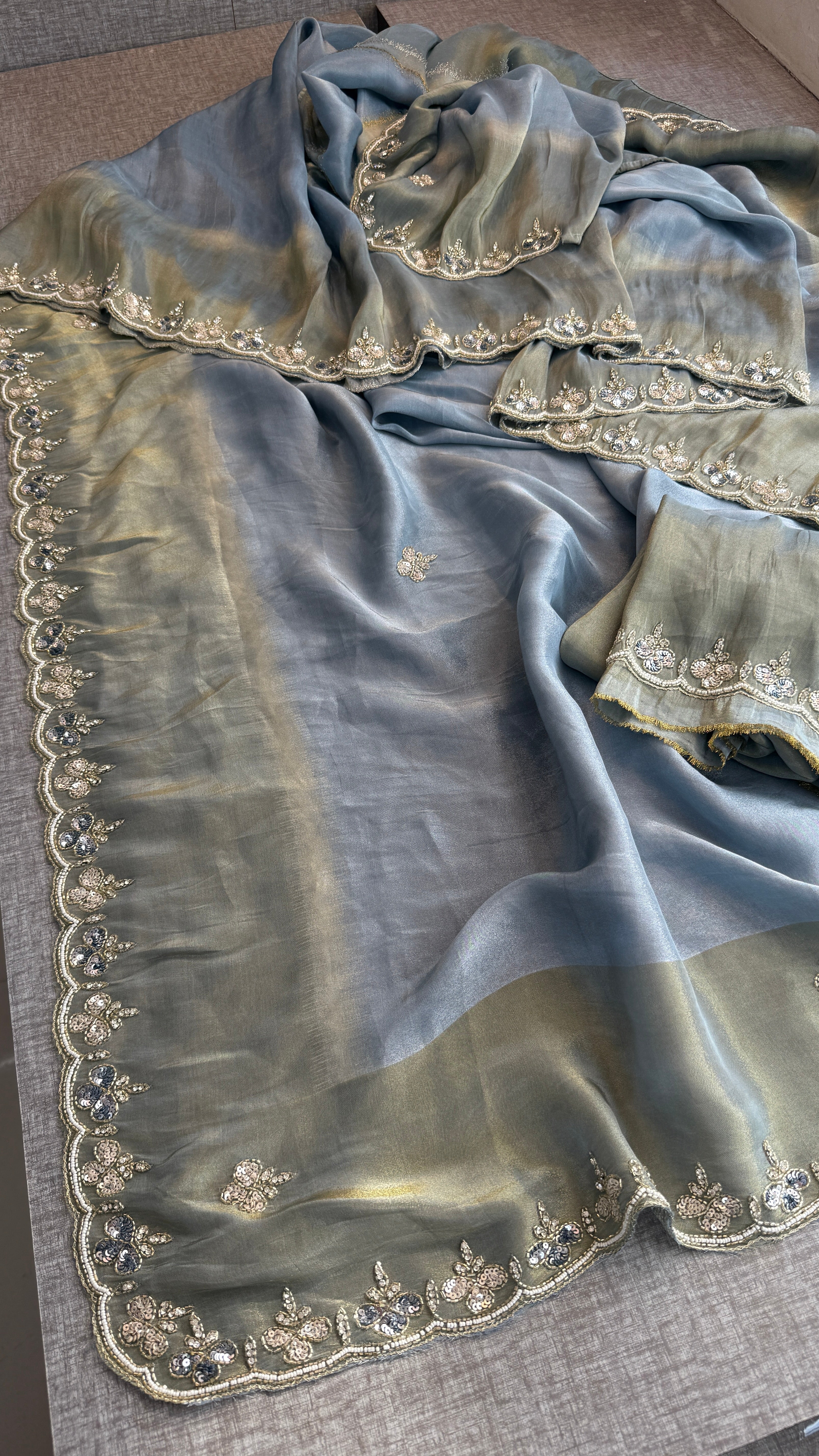 Soft Tissue Cosmo silk saree