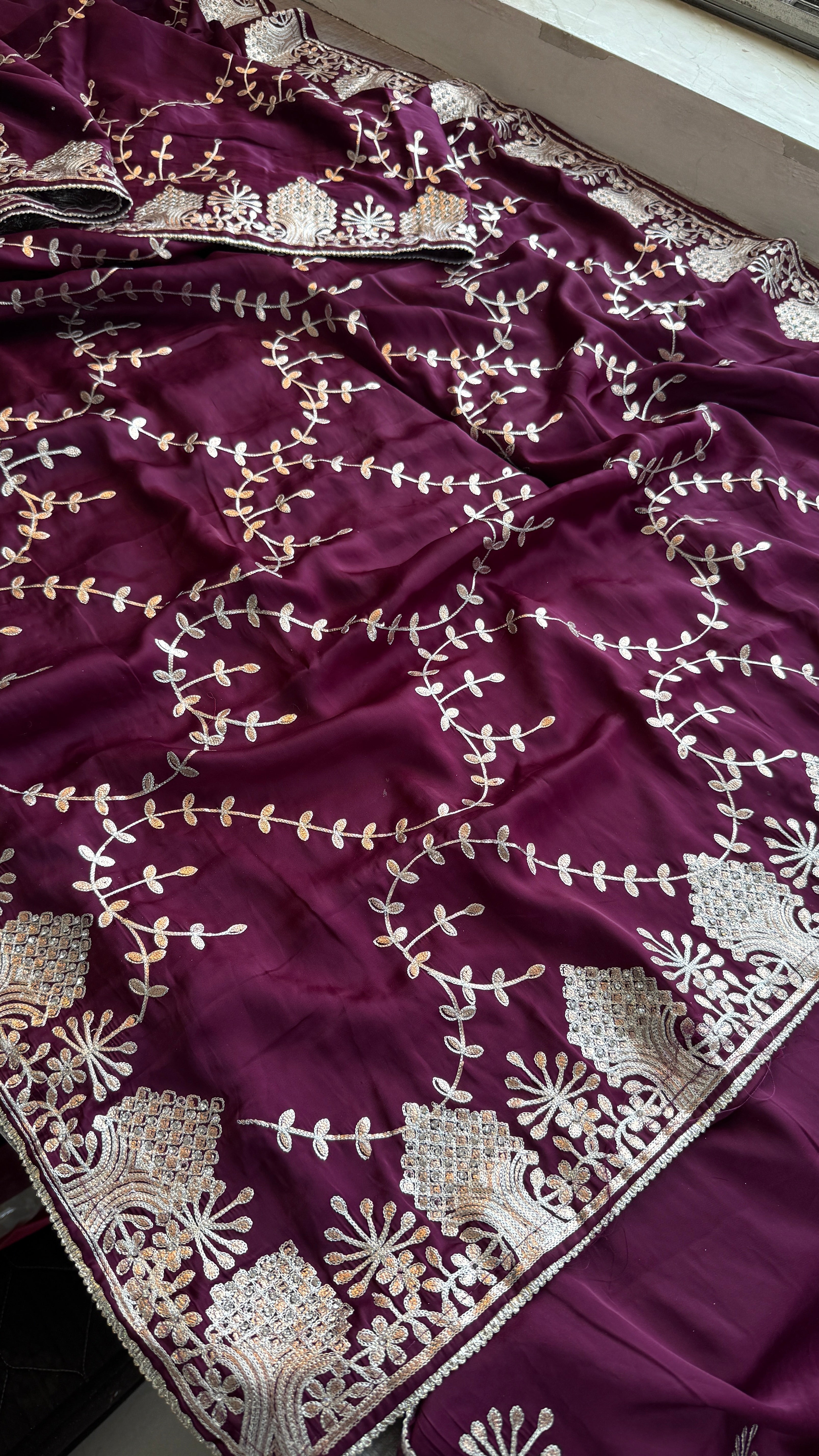 Pure Satin Silk Saree