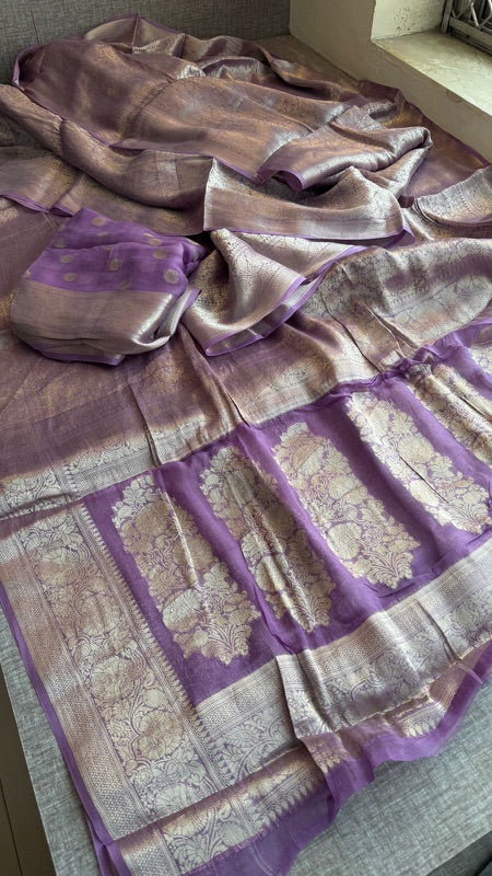 Khaddi Georgette Banarasi Saree with Zari Weaving | Soft Lightweight & Easy Drape | Elegant Saree