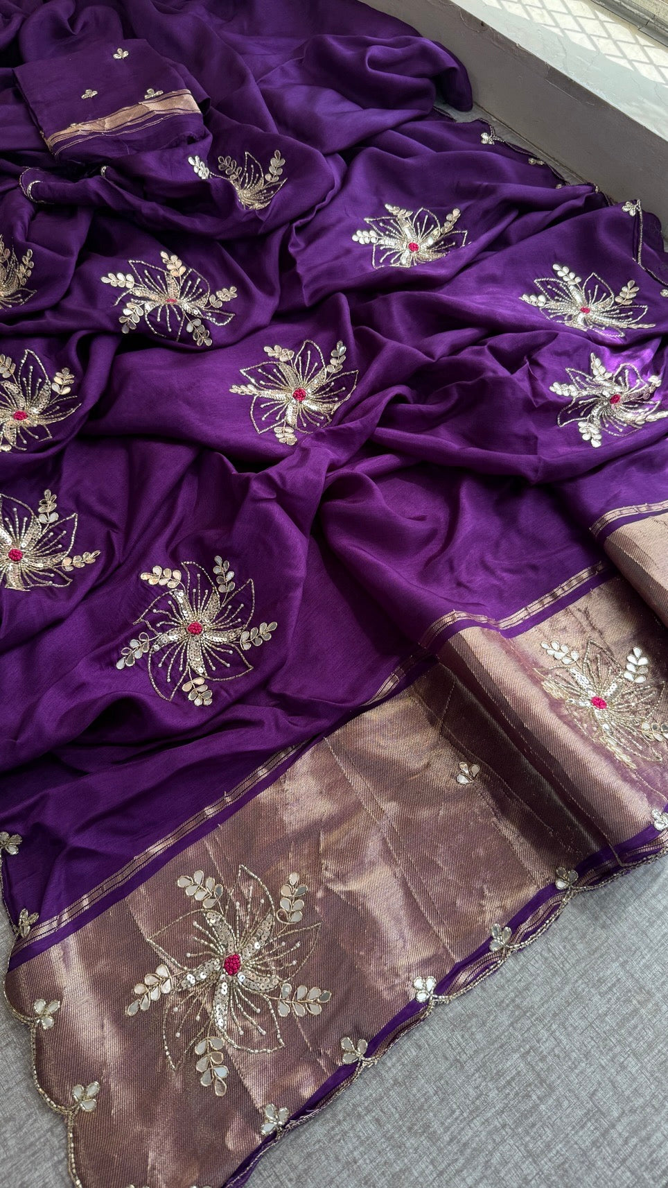 Pure munga silk Saree