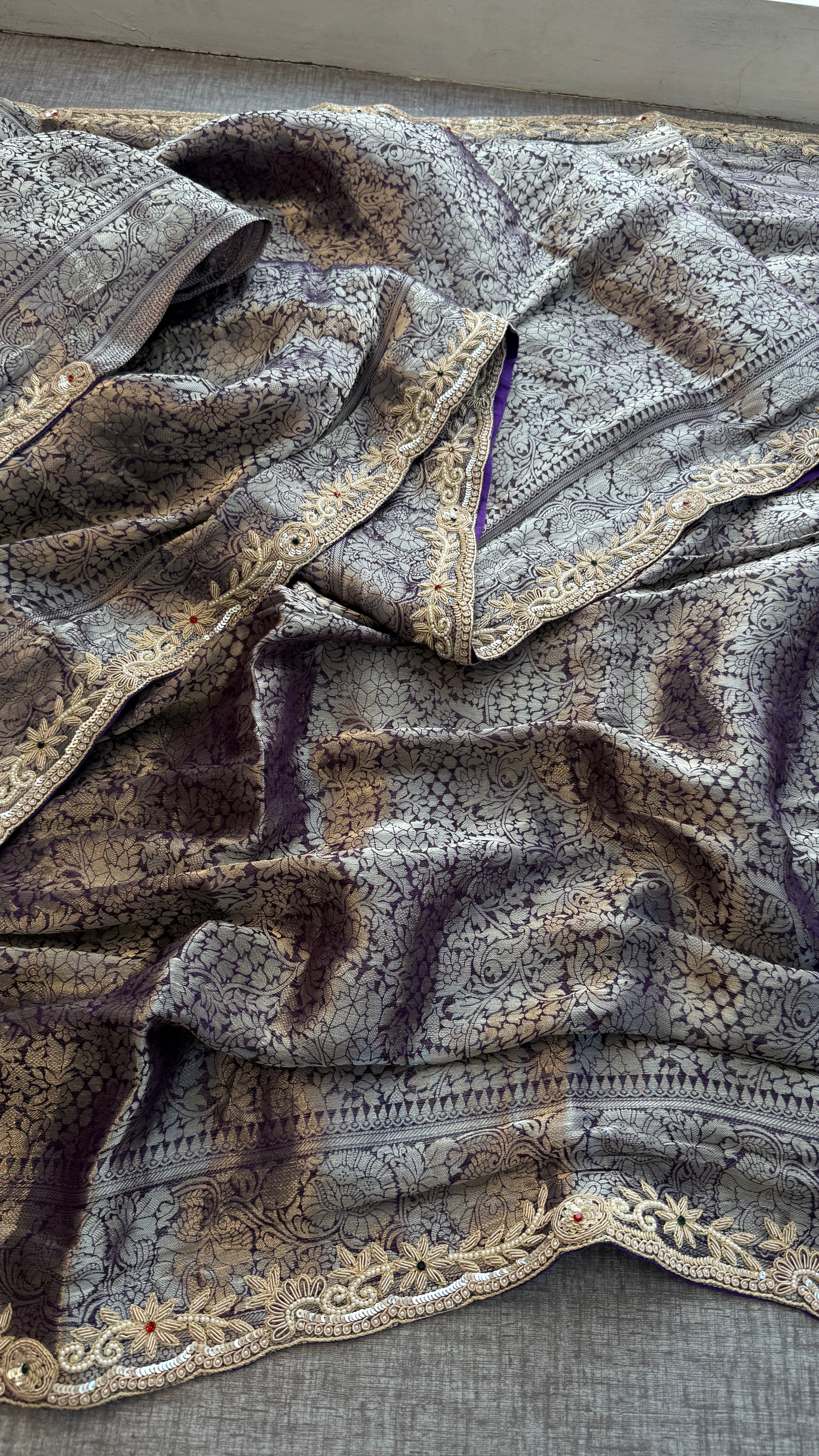 Khaddi georgette saree