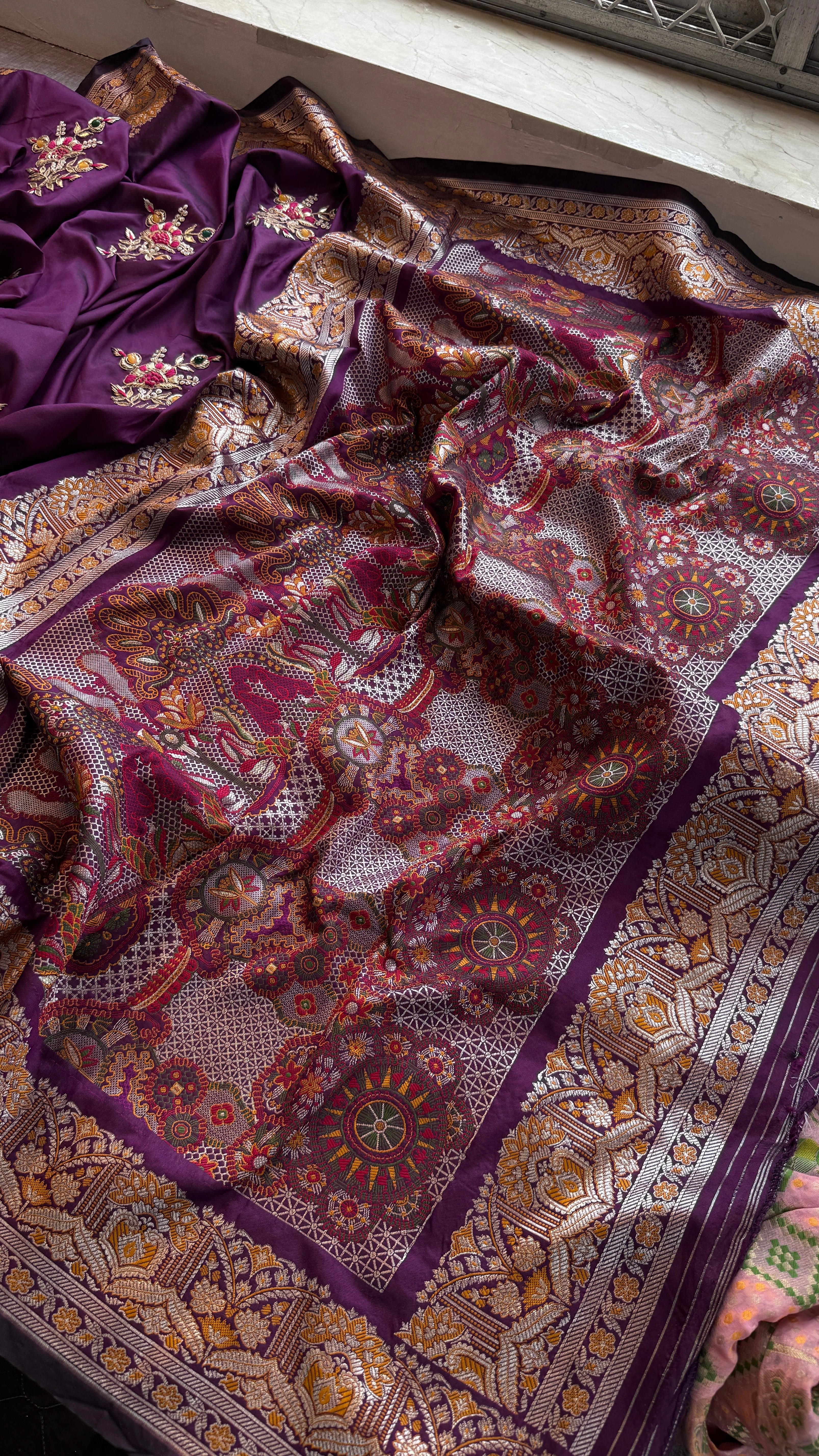 Pure Soft Munga silk Banarasi Saree