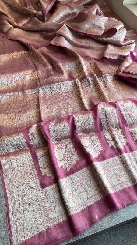 Khaddi Georgette Banarasi Saree with Zari Weaving | Soft Lightweight & Easy Drape | Elegant Saree