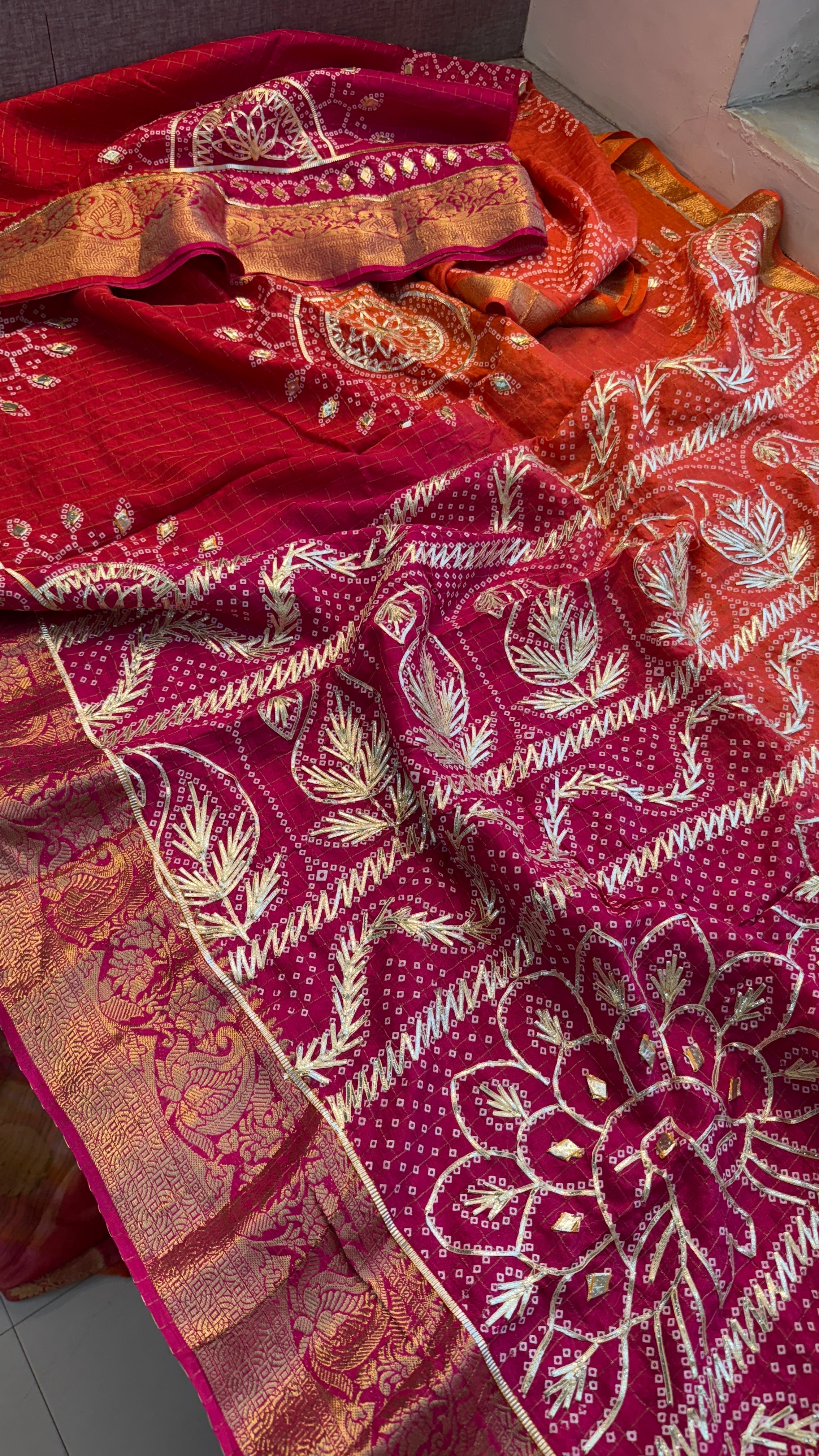 Pure Munga Silk Checks Banarasi Weaving