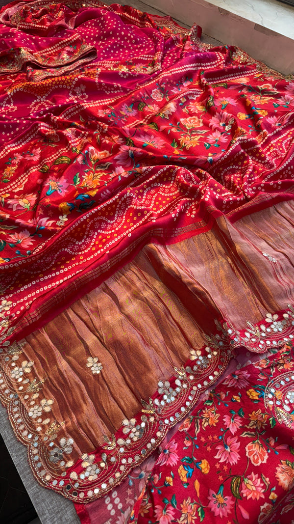 Pure Gajji Silk Handwoven Saree