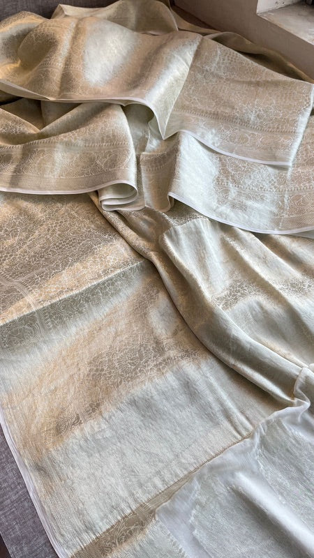 Khaddi Georgette Banarasi Saree with Zari Weaving | Soft Lightweight & Easy Drape | Elegant Saree