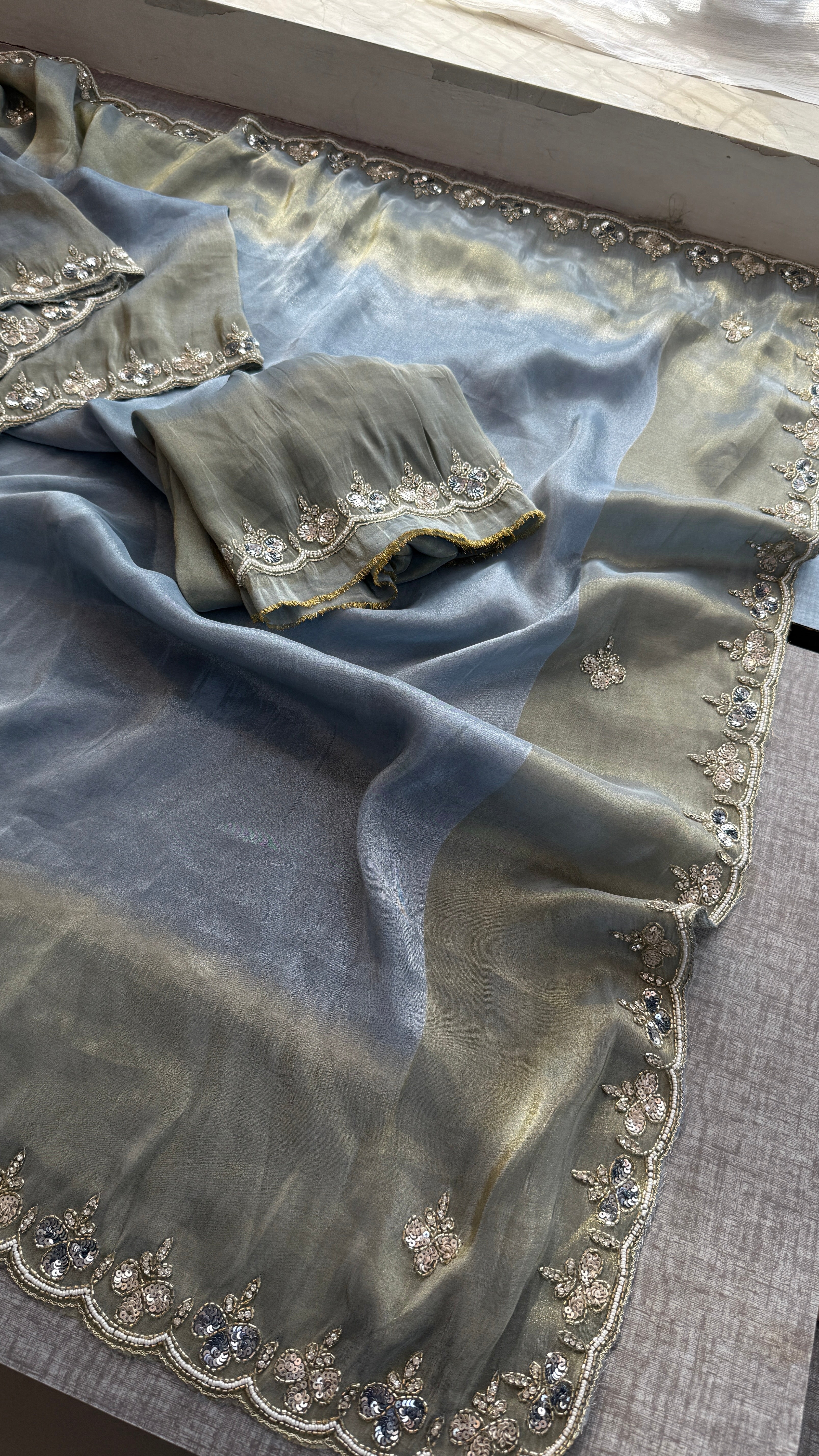 Soft Tissue Cosmo silk saree