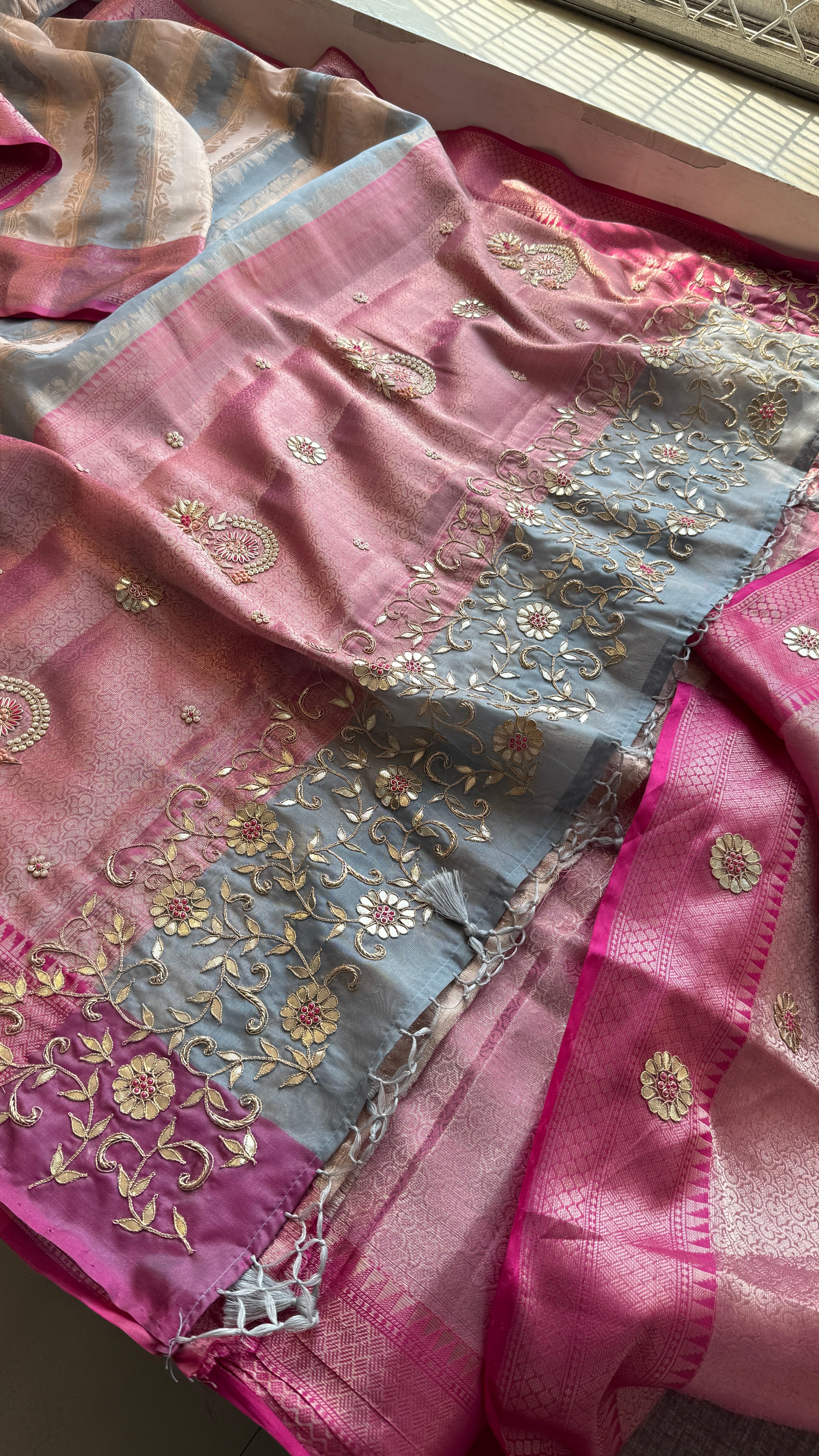 Pure Soft Tissue Silk Saree With heavy Pallav