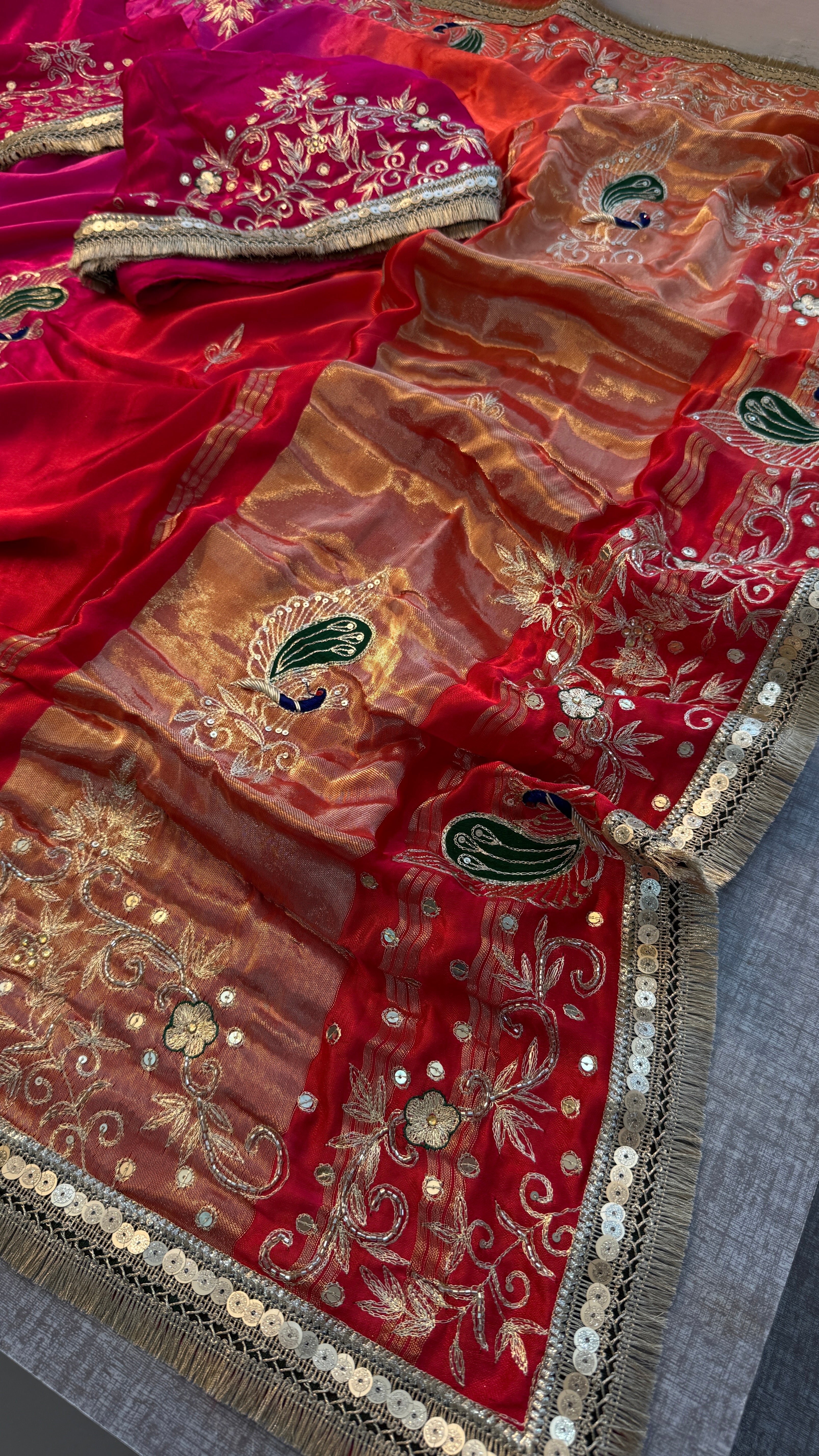 Pure Gajji Silk saree