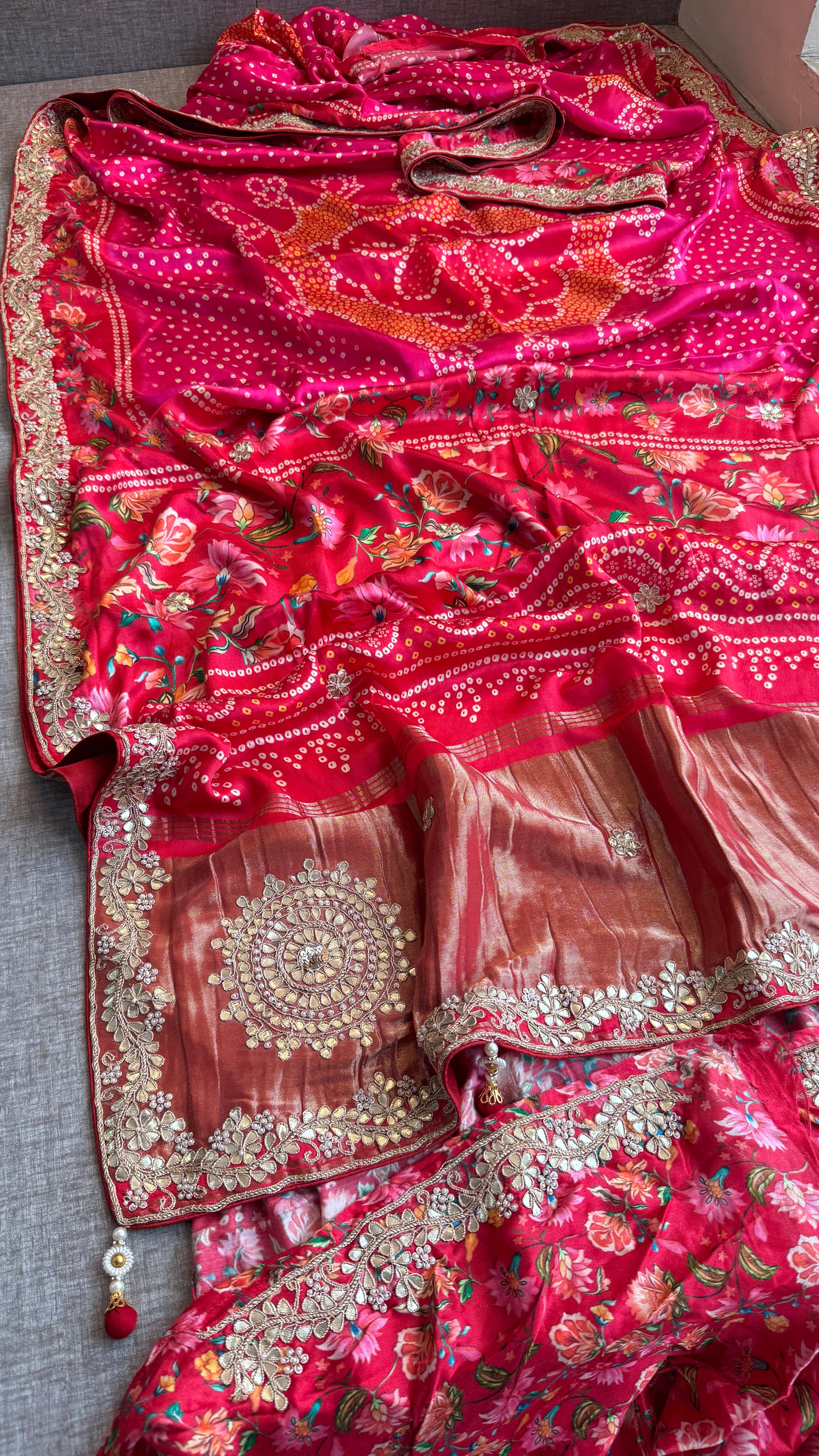 Pure Gajji silk Banarasi Weaving