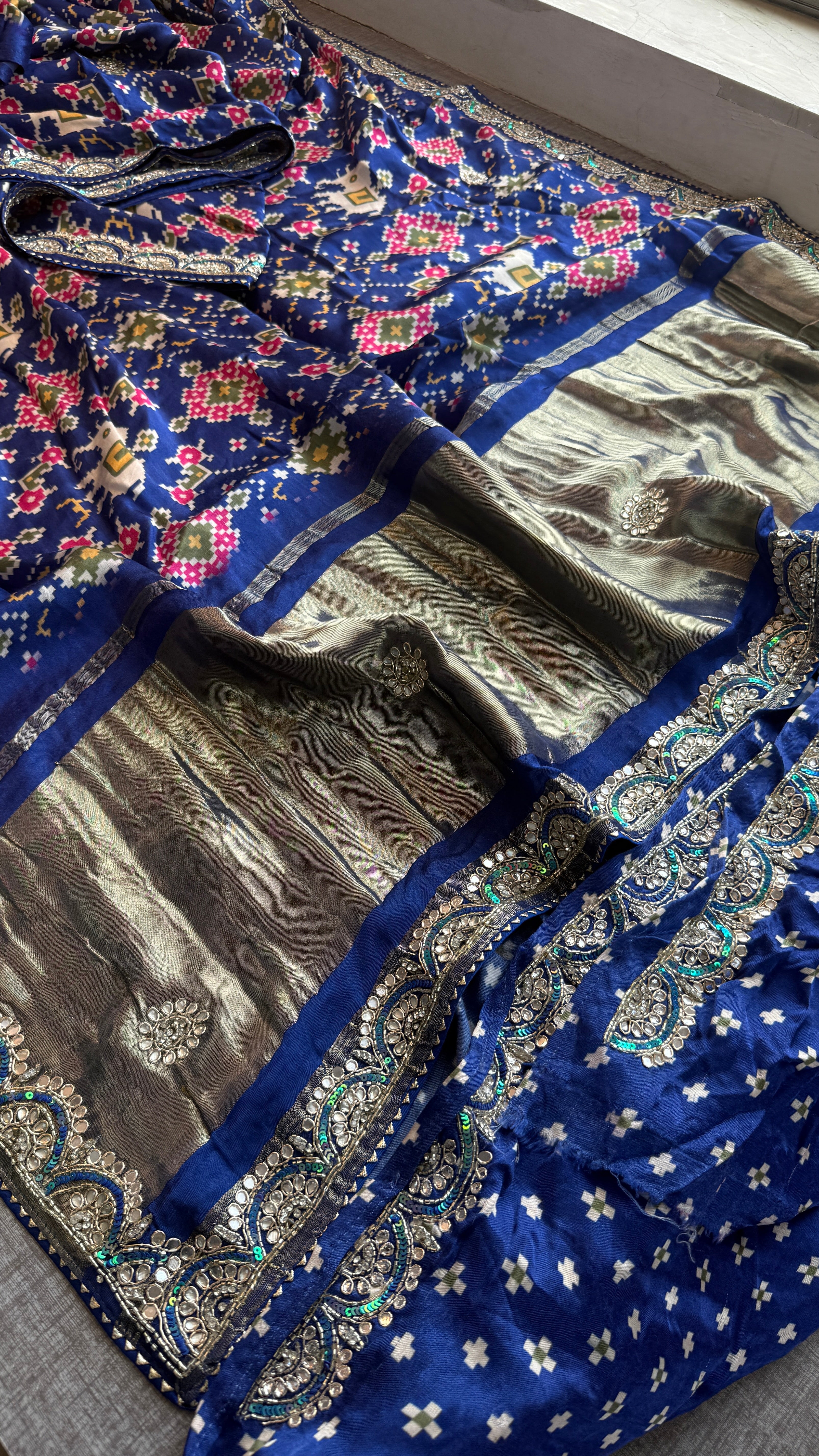 Pure patola silk Saree with elephant motif
