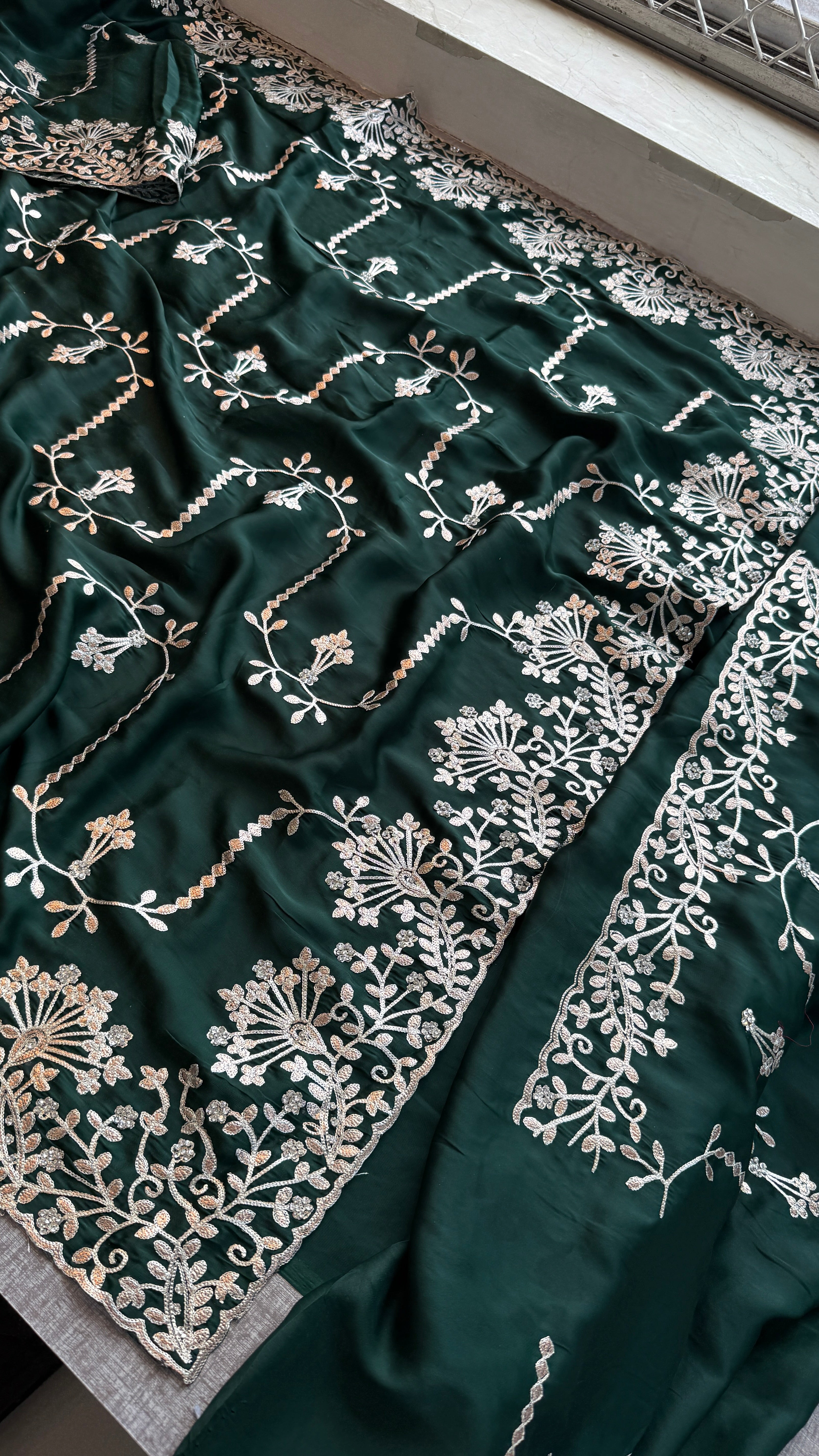 Pure Satin Silk Saree