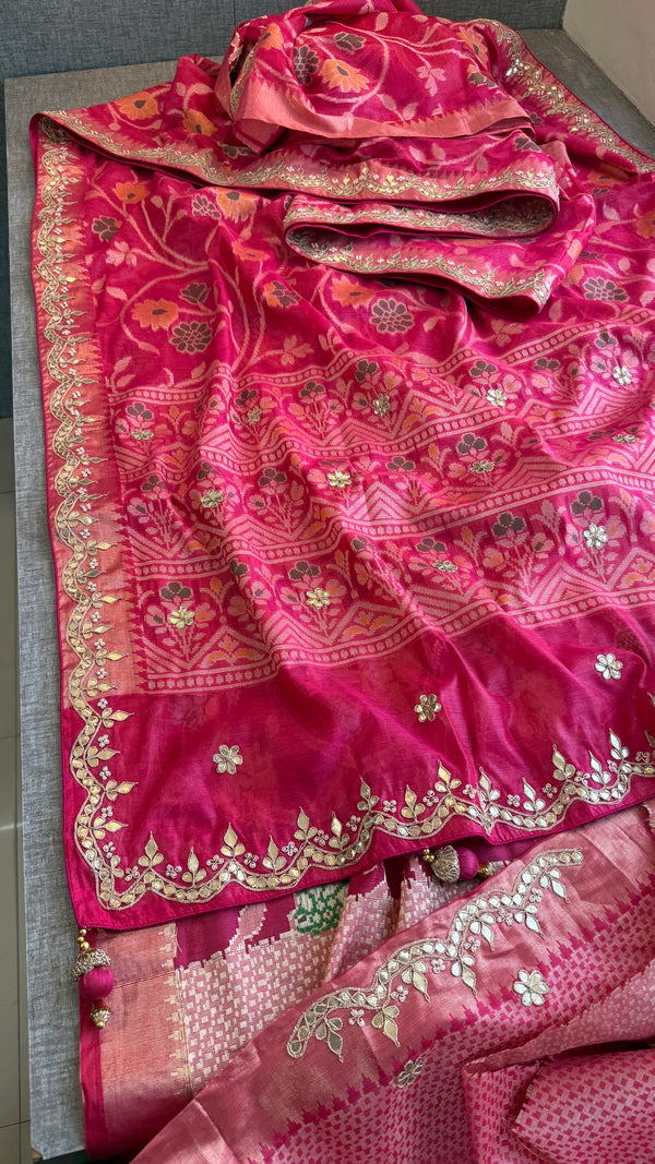 Patola Banarasi Weaving handwork Saree