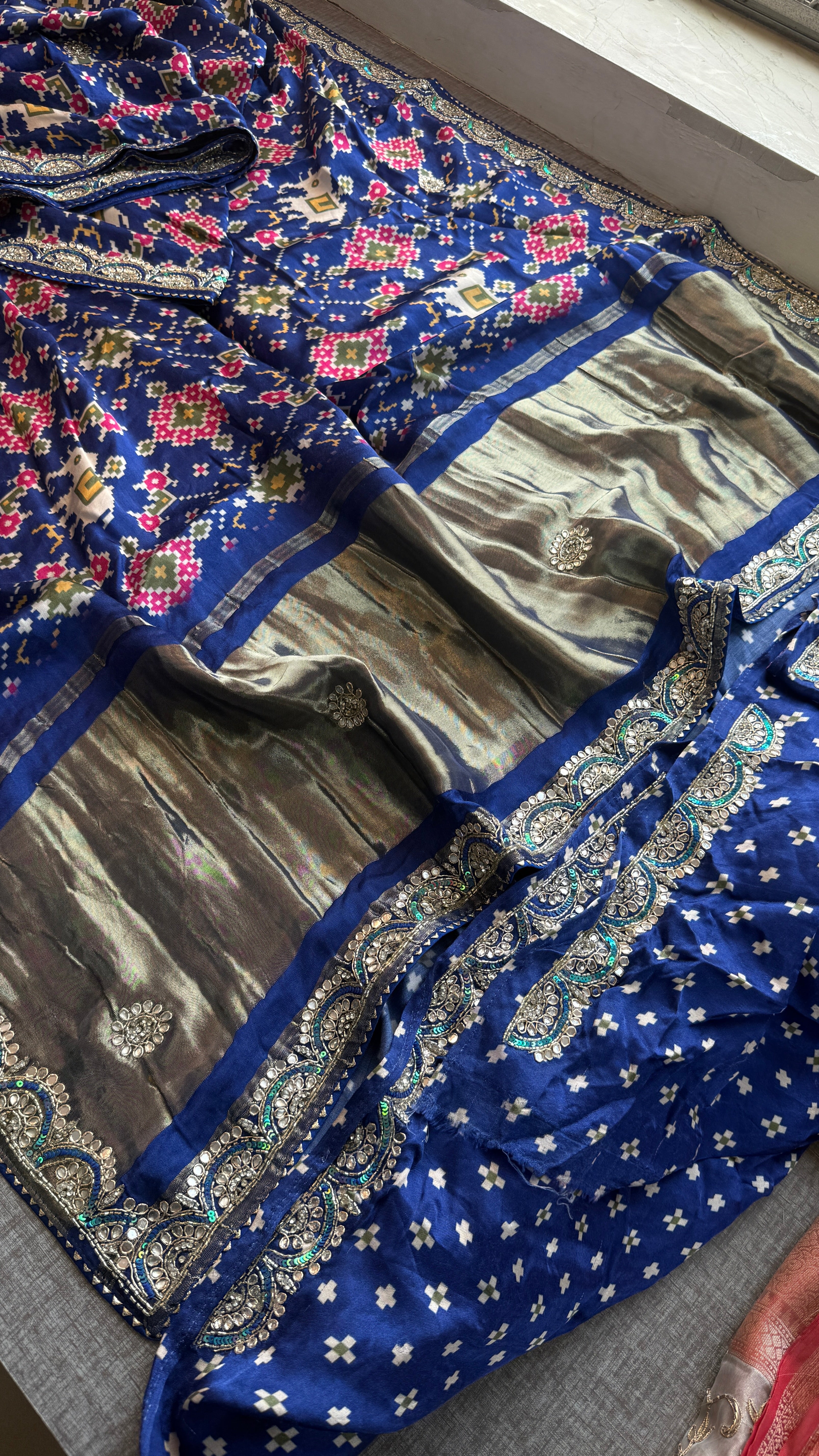 Pure patola silk Saree with elephant motif