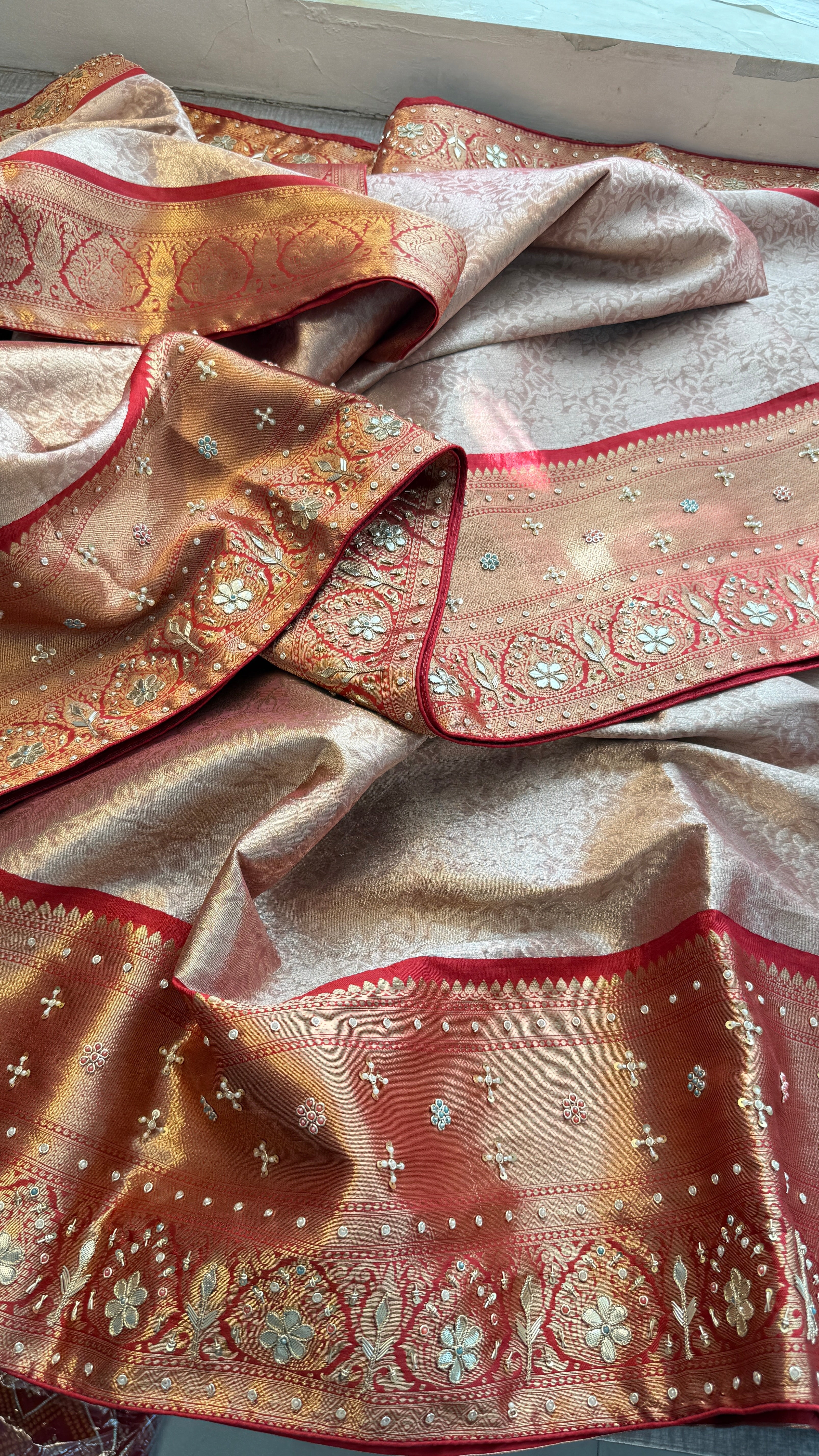 Kanjivaram meena banarasi weaving silk saree