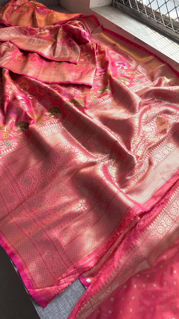 Soft Munga Silk Meena Banarasi Weaving Saree – Classic Royal Banarasi Elegance