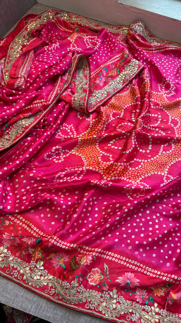 Pure Gajji silk Banarasi Weaving