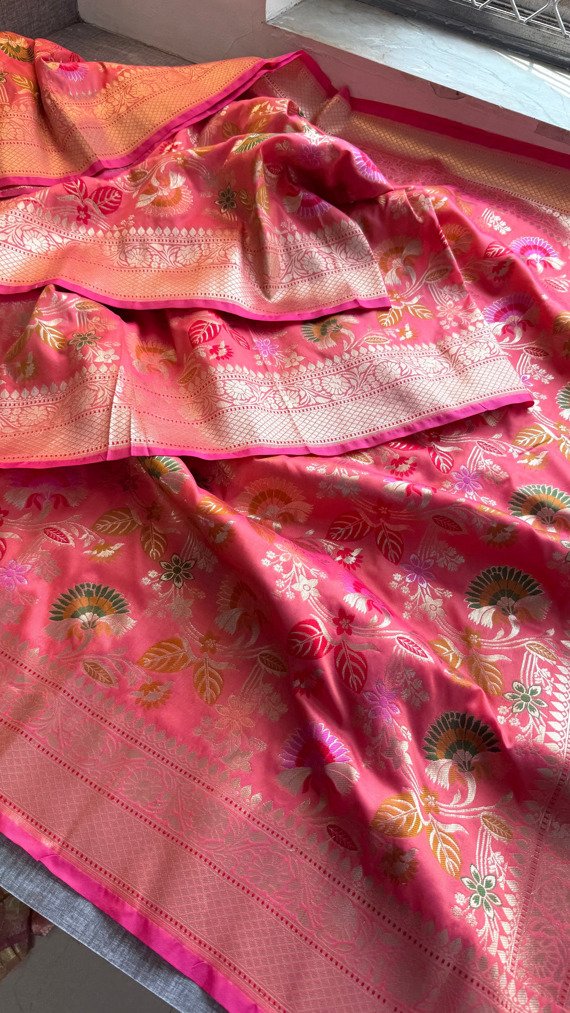 Soft Munga Silk Meena Banarasi Weaving Saree – Classic Royal Banarasi Elegance