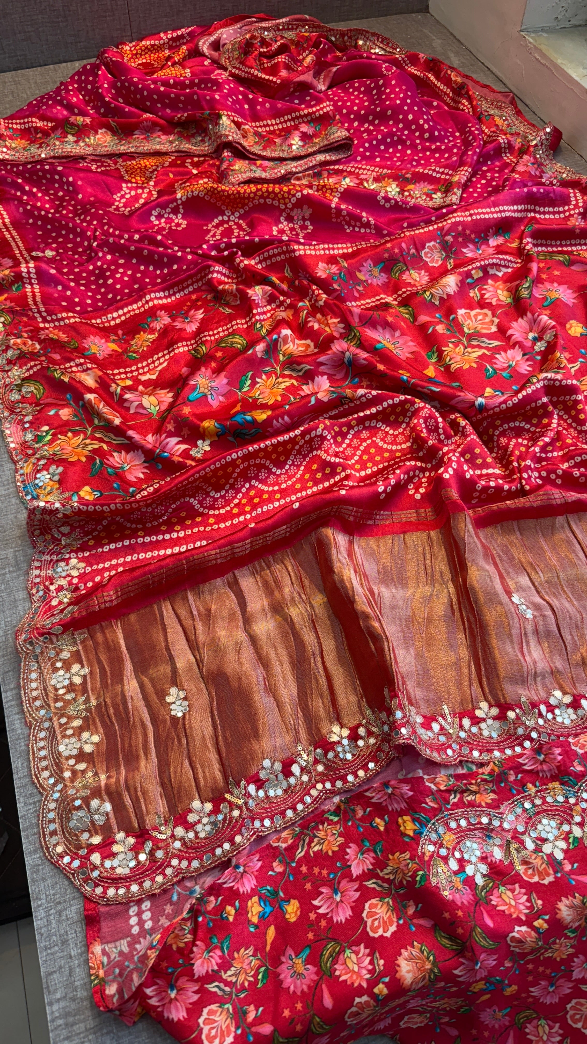 Pure Gajji Silk Handwoven Saree
