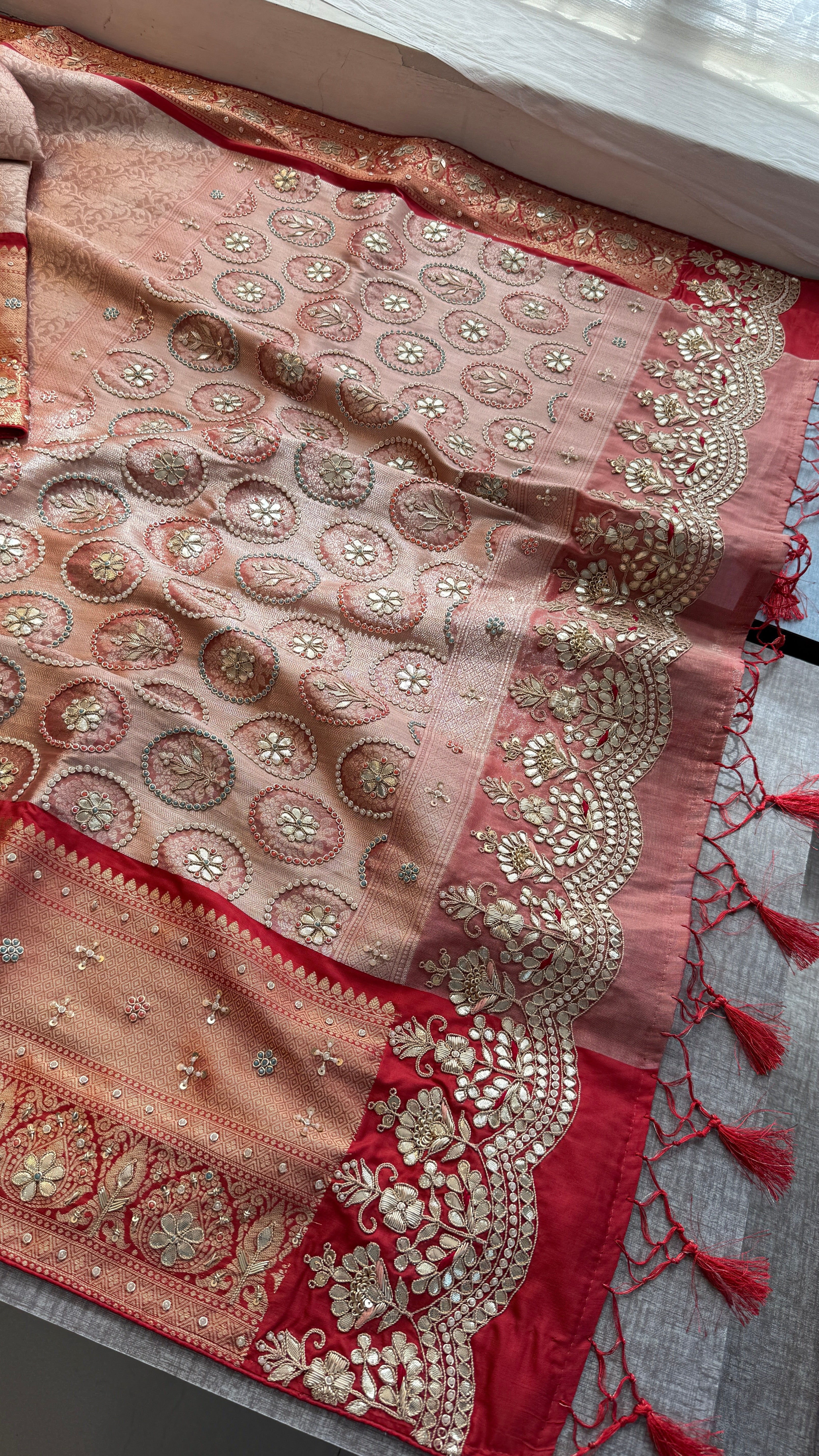 Kanjivaram meena banarasi weaving silk saree