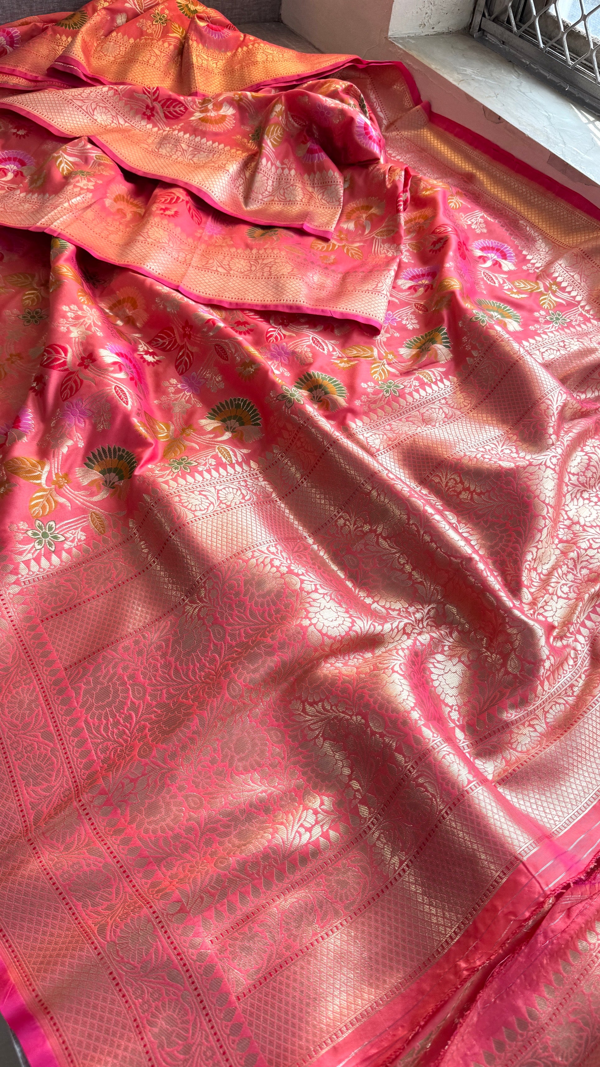 Soft Munga Silk Meena Banarasi Weaving Saree – Classic Royal Banarasi Elegance