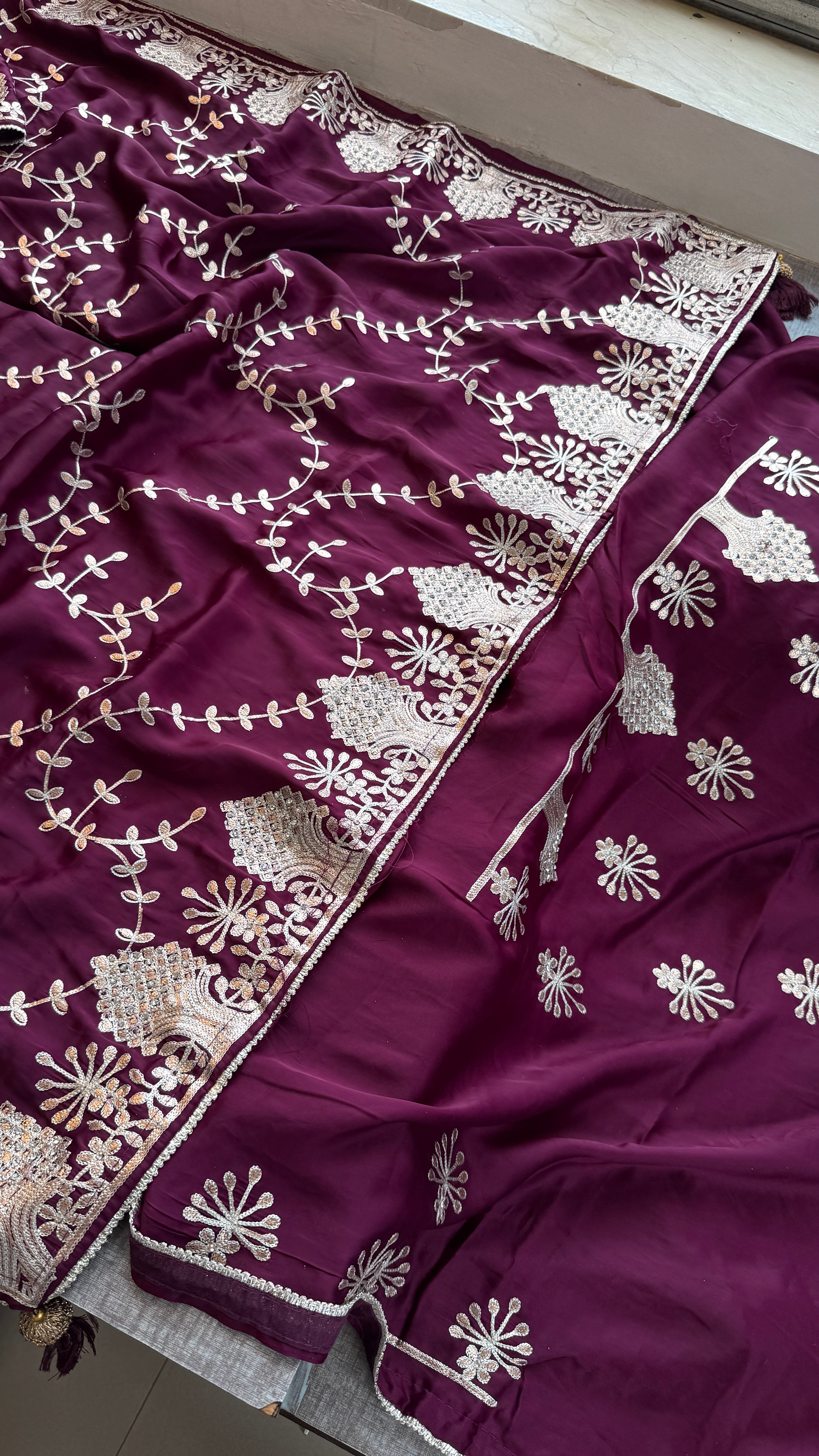 Pure Satin Silk Saree